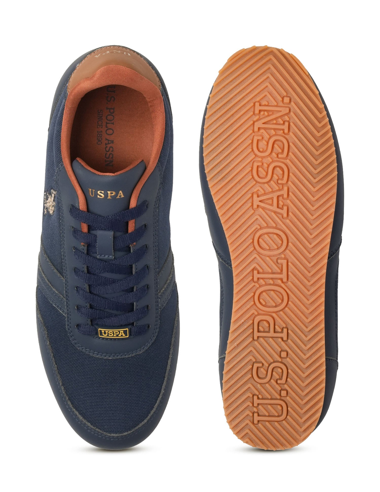 Men Clane 2.0 Colourblocked Sneakers Navy - U.S. Polo Assn. India | Large