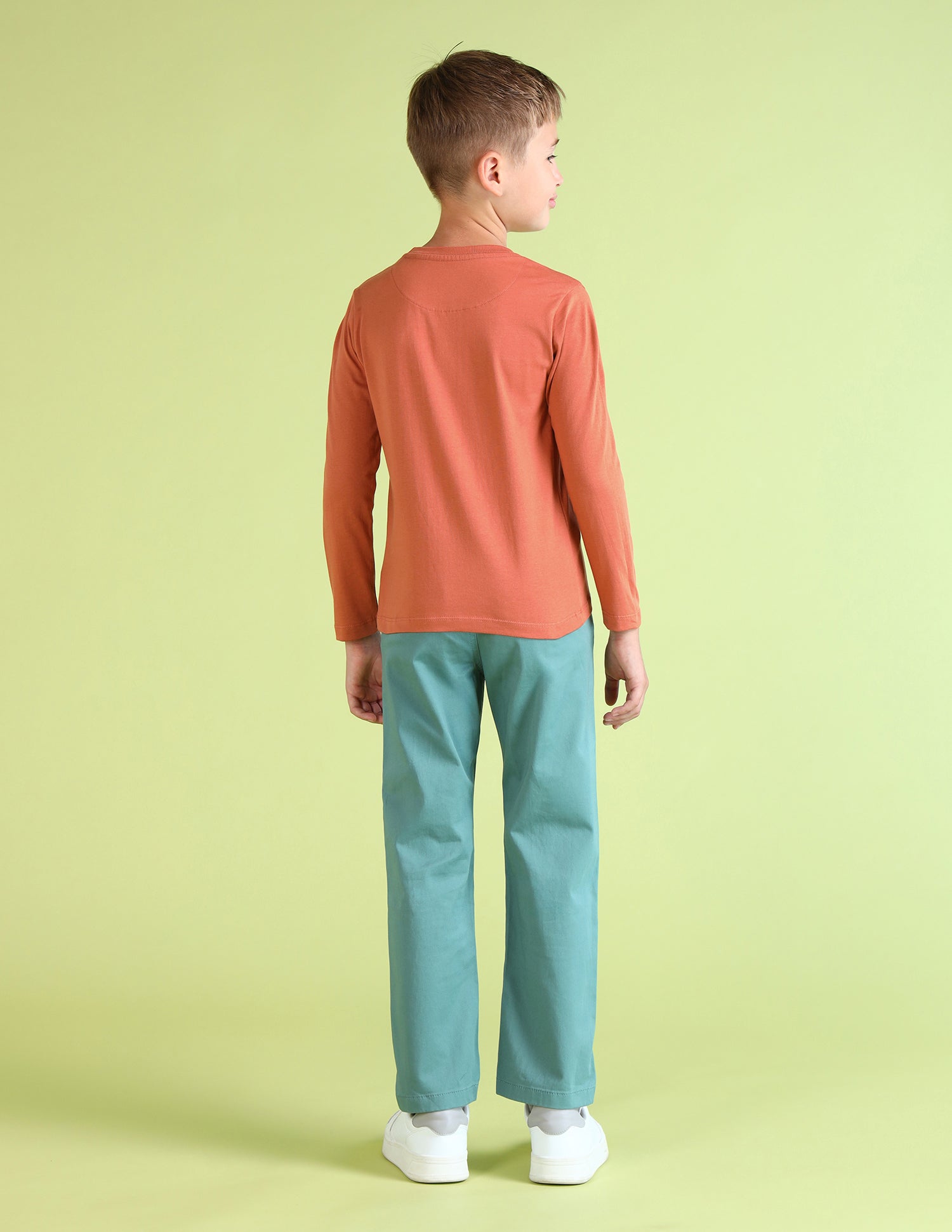 Boys Brand Printed Regular Fit T-Shirt Cream - U.S. POLO ASSN. | Large