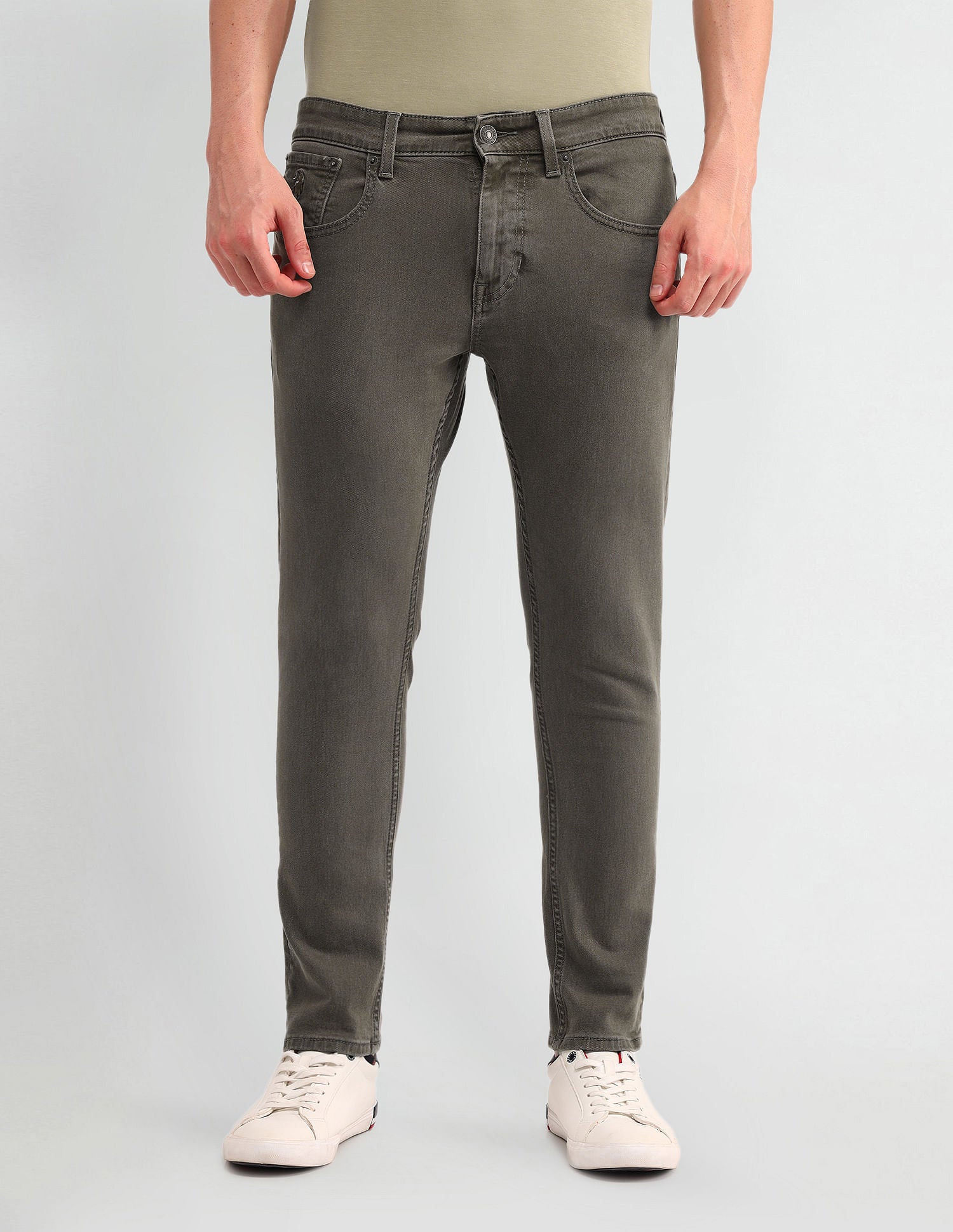 Henry Cropped Fit Jeans Olive - U.S. POLO ASSN. | Large