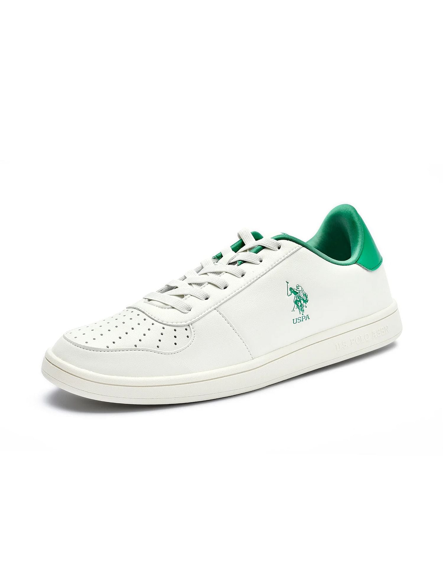 Men Solid Tobias Sneakers Off White - U.S. POLO ASSN. | Large