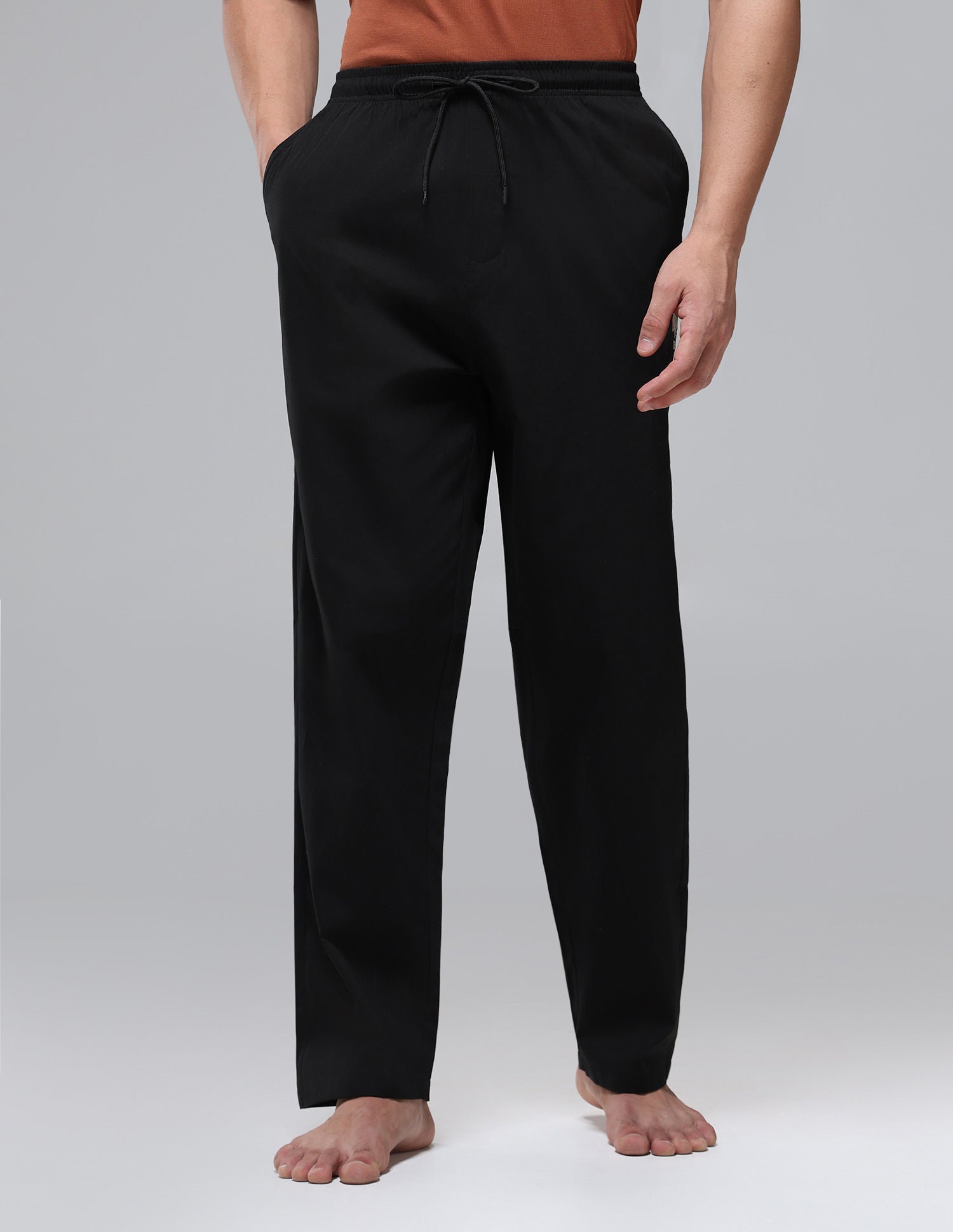 Midrise Pure Cotton OELP1 Pyjamas Black - U.S. Polo Assn. India | Large