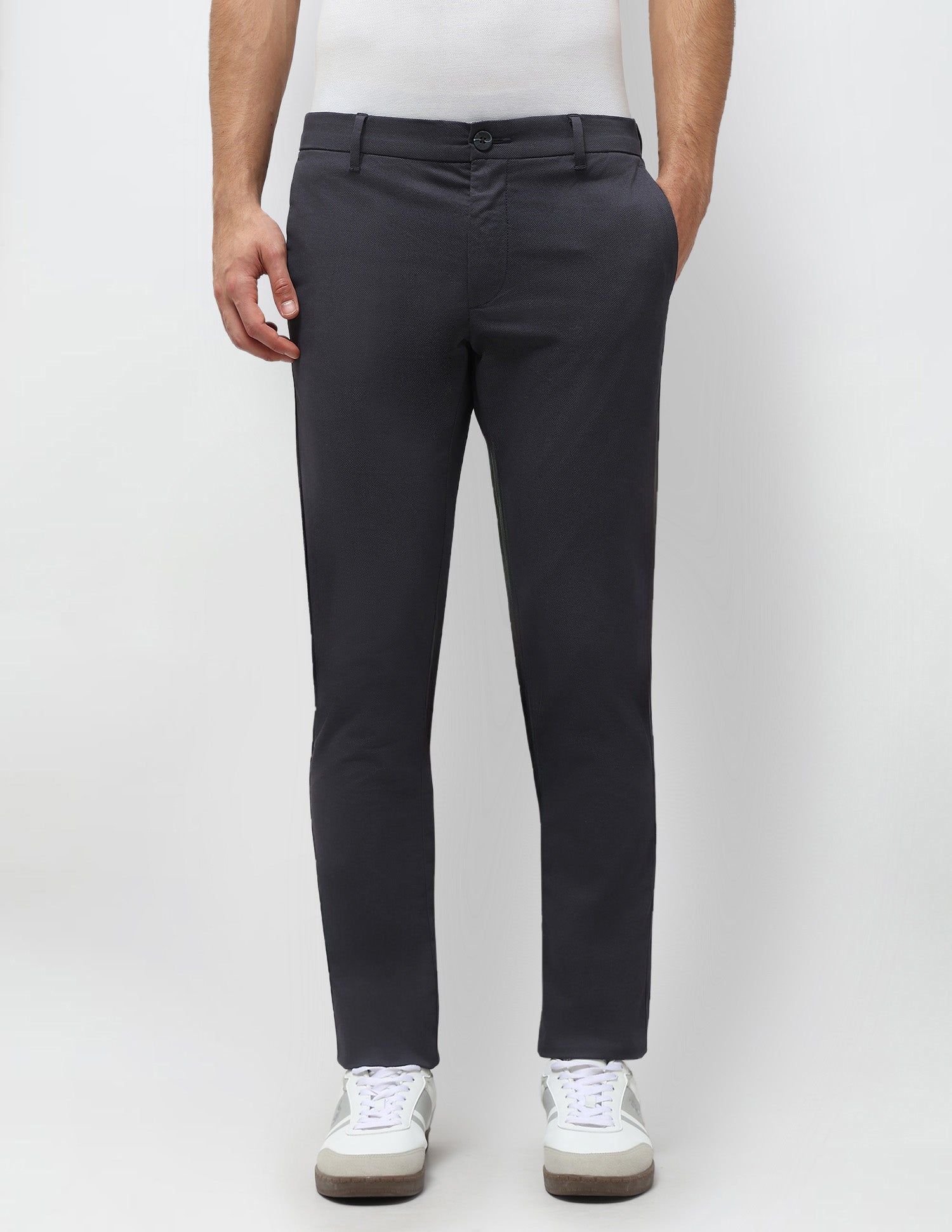 Slim Fit All Over Printed Trousers Navy - U.S. POLO ASSN. | Large