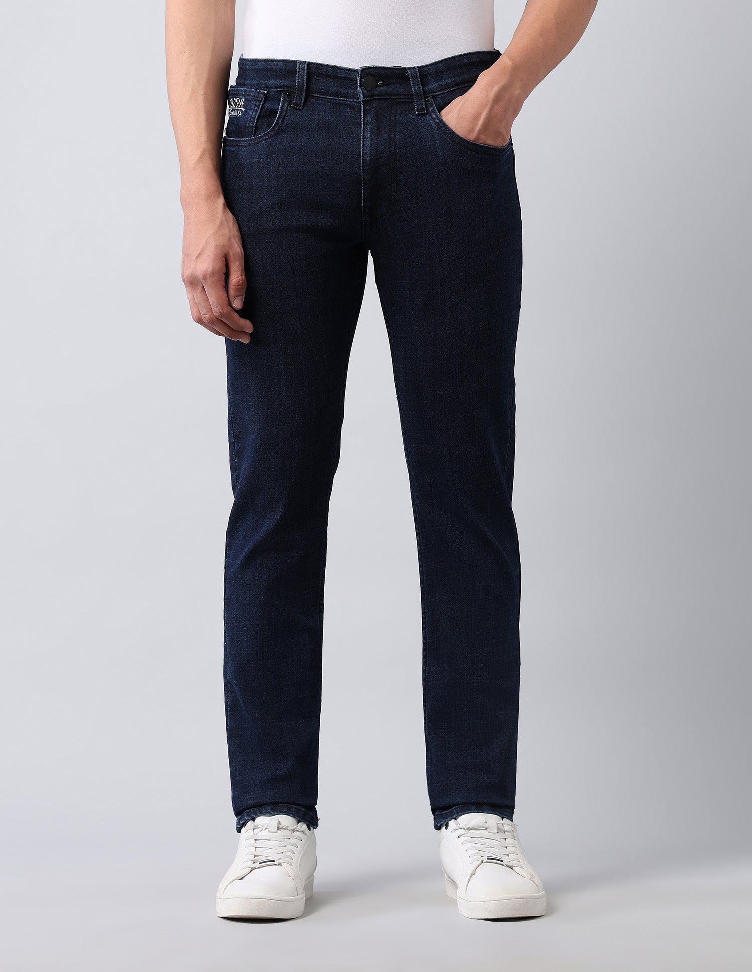 Brandon Slim Tapered Fit Blue Jeans Dark Blue - U.S. POLO ASSN. | Large