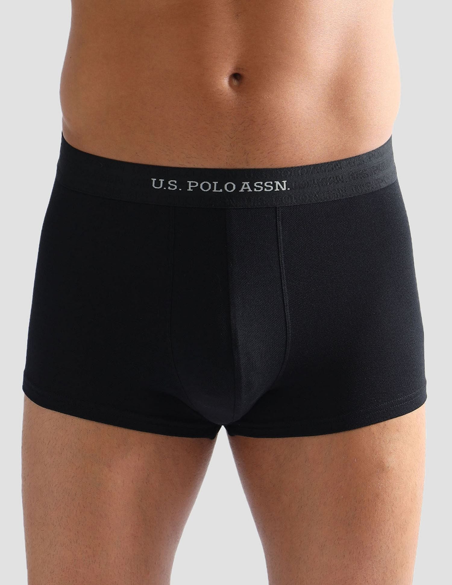 Anti Microbial Lightweight & Stretchable Short Trunk - ET006-002-PL Black - U.S. POLO ASSN. | Large