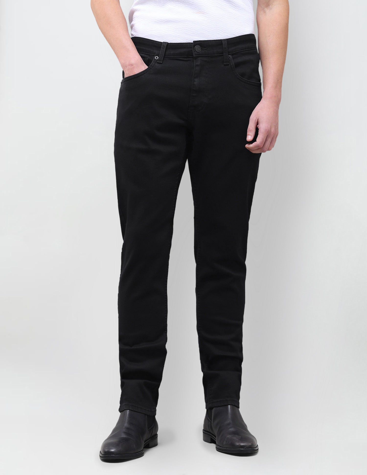 Brandon Slim-Tapered Fit Black Jeans Black - U.S. Polo Assn. India | Large