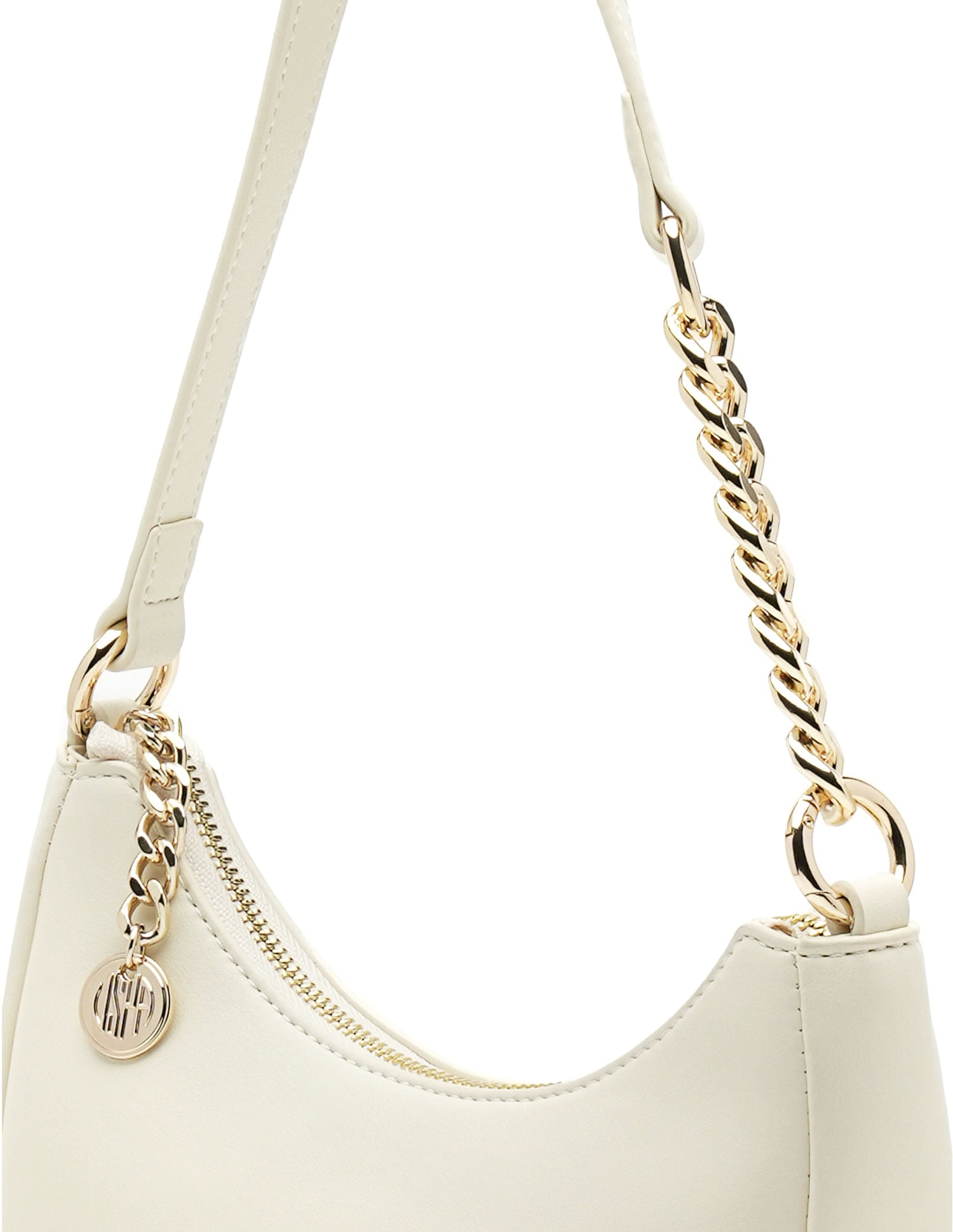 Miranda Textured Shoulder Bag Beige - U.S. POLO ASSN. | Large