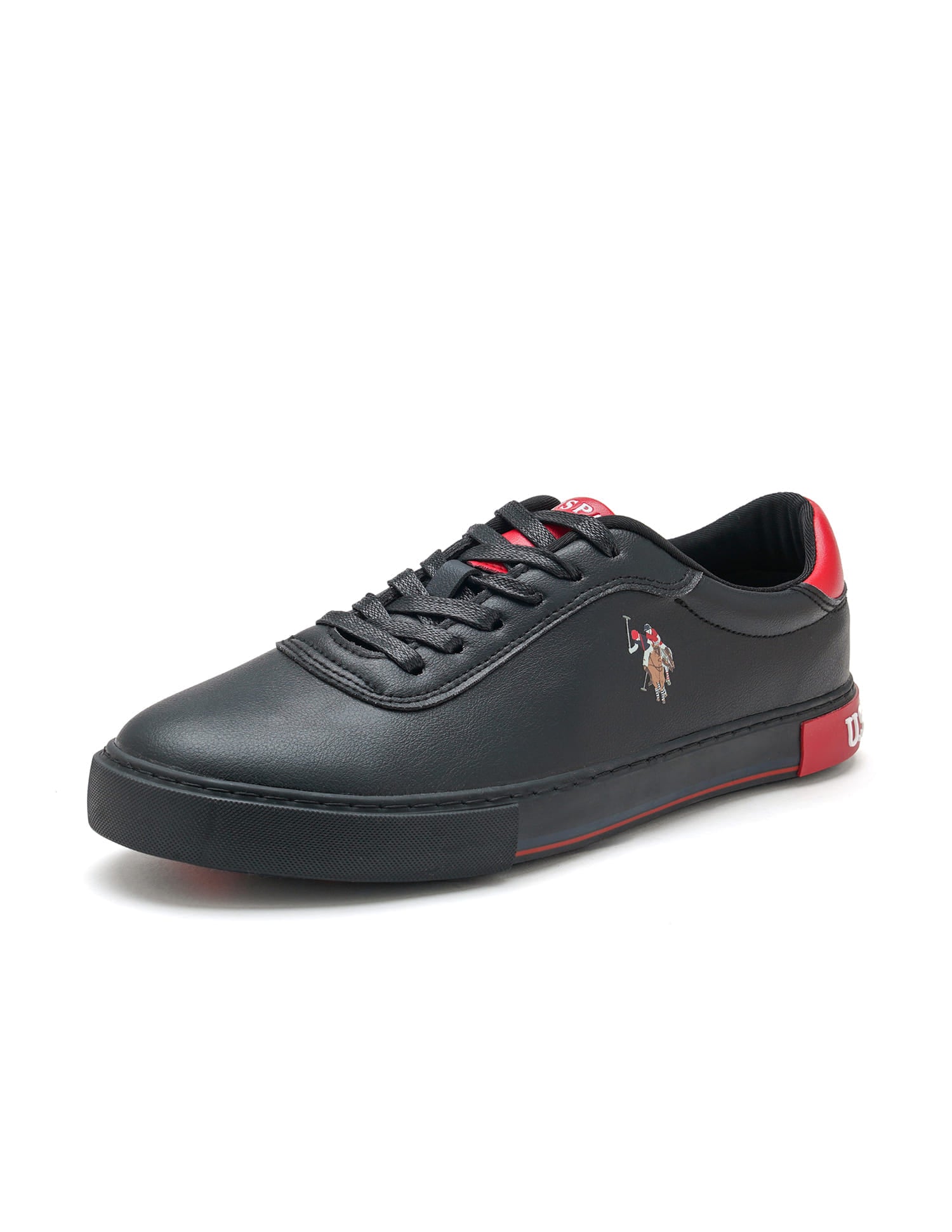 Men Solid Moore 6.0 Sneakers Black - U.S. Polo Assn. India | Large