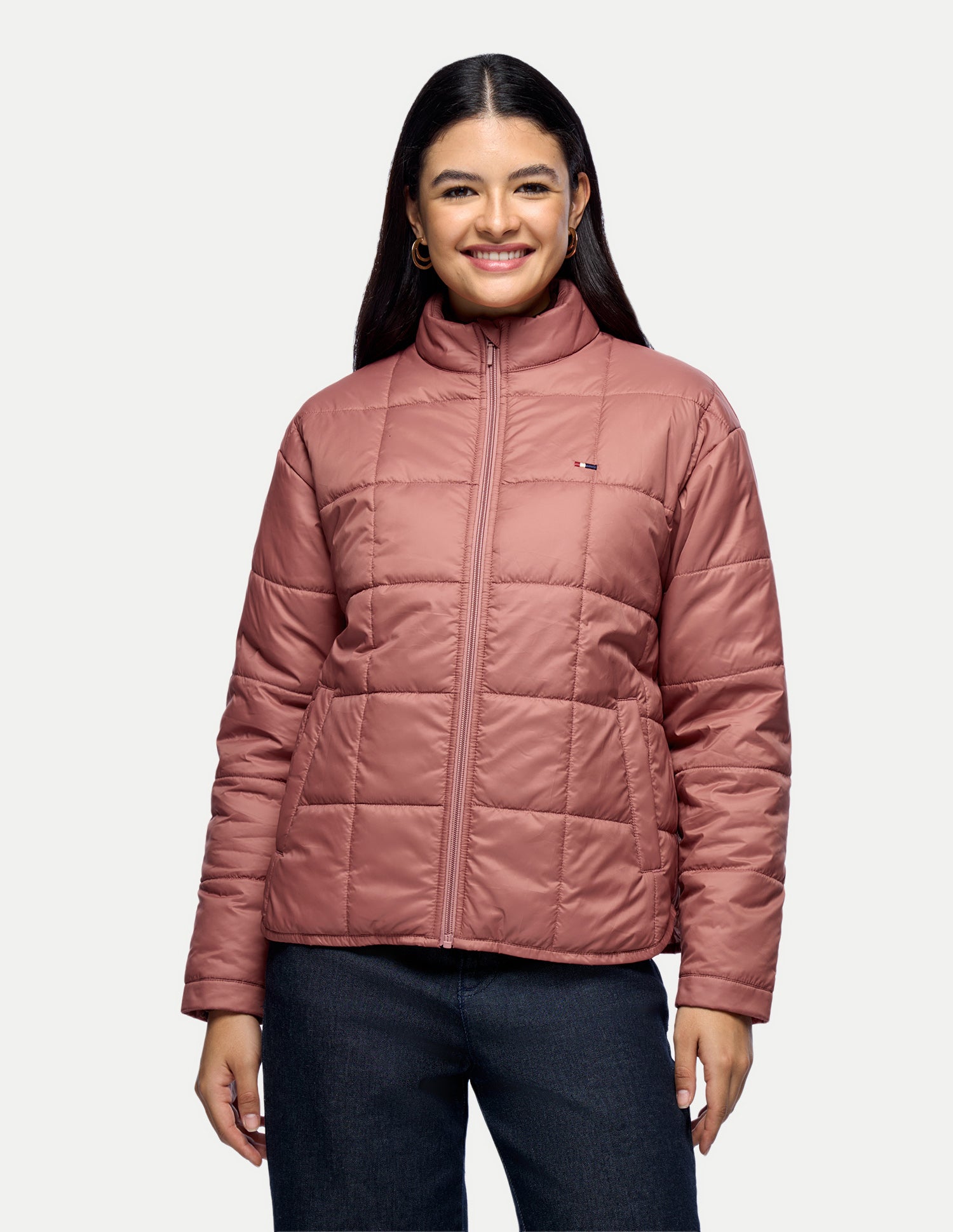 Relaxed Fit High Low Puffer Jacket Pink - U.S. Polo Assn. India | Large
