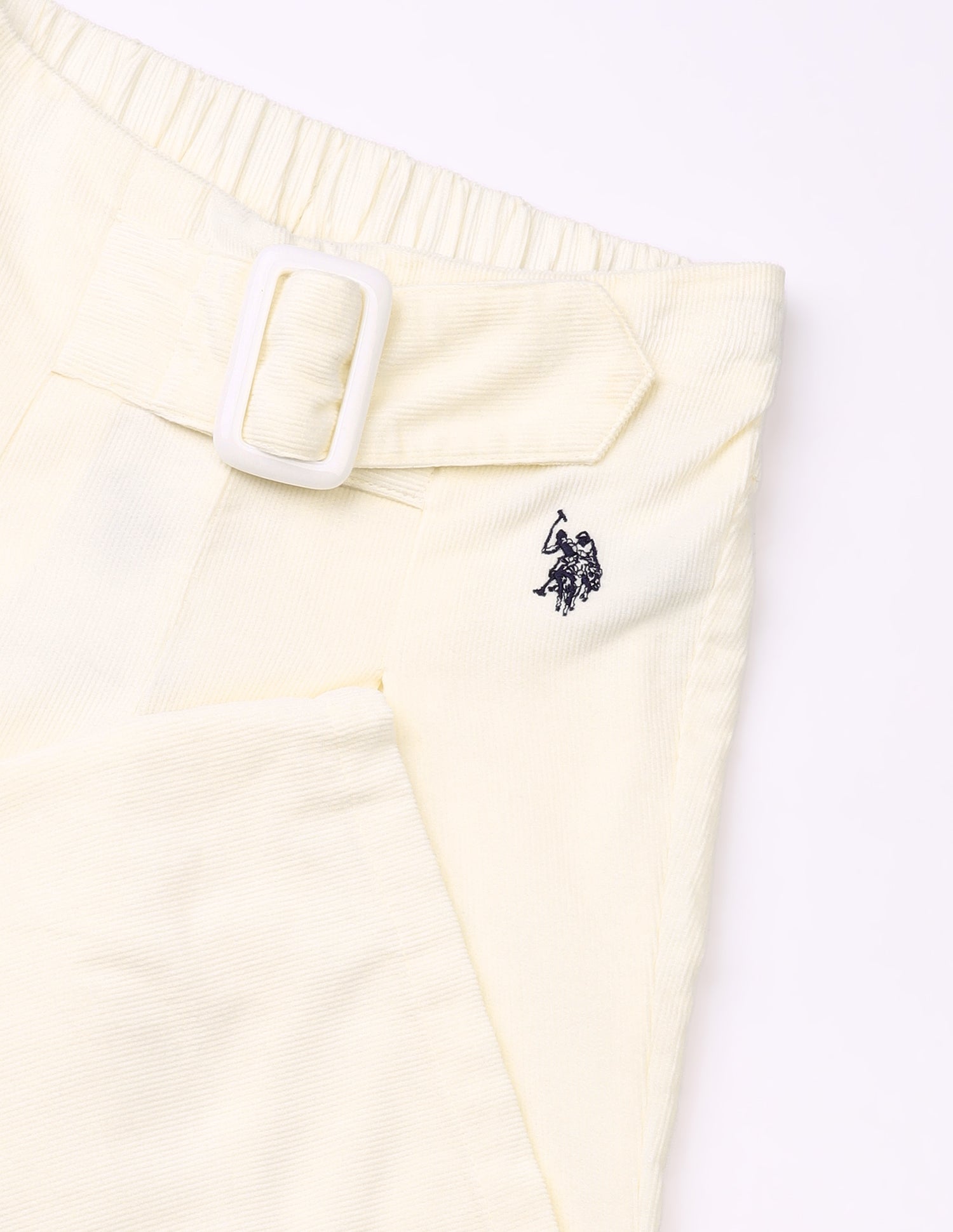 Corduroy Relaxed Fit Trousers Beige - U.S. Polo Assn. India | Large