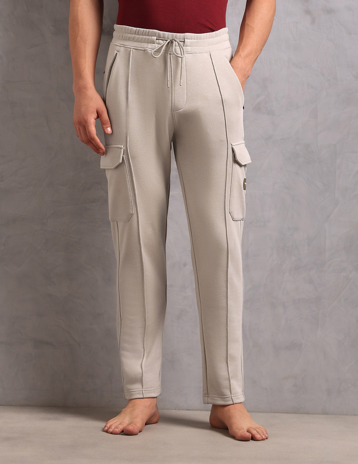 Comfort Fit Cotton OR005 Lounge Pants - Pack Of 1 Beige - U.S. POLO ASSN. | Large