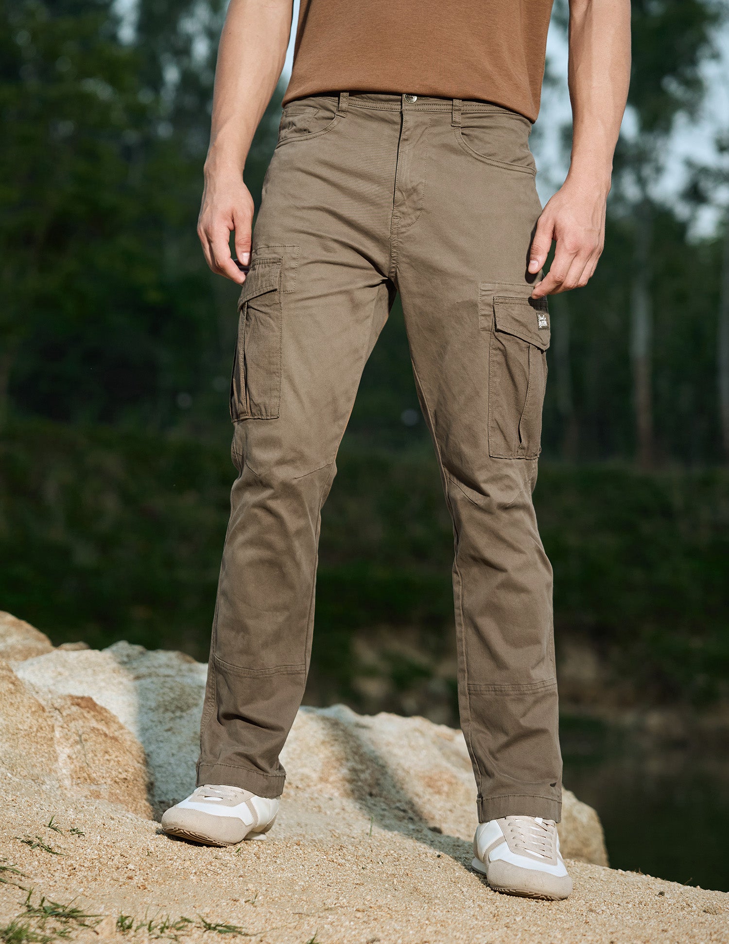Straight Fit Cargo Trousers Tan - U.S. Polo Assn. India | Large