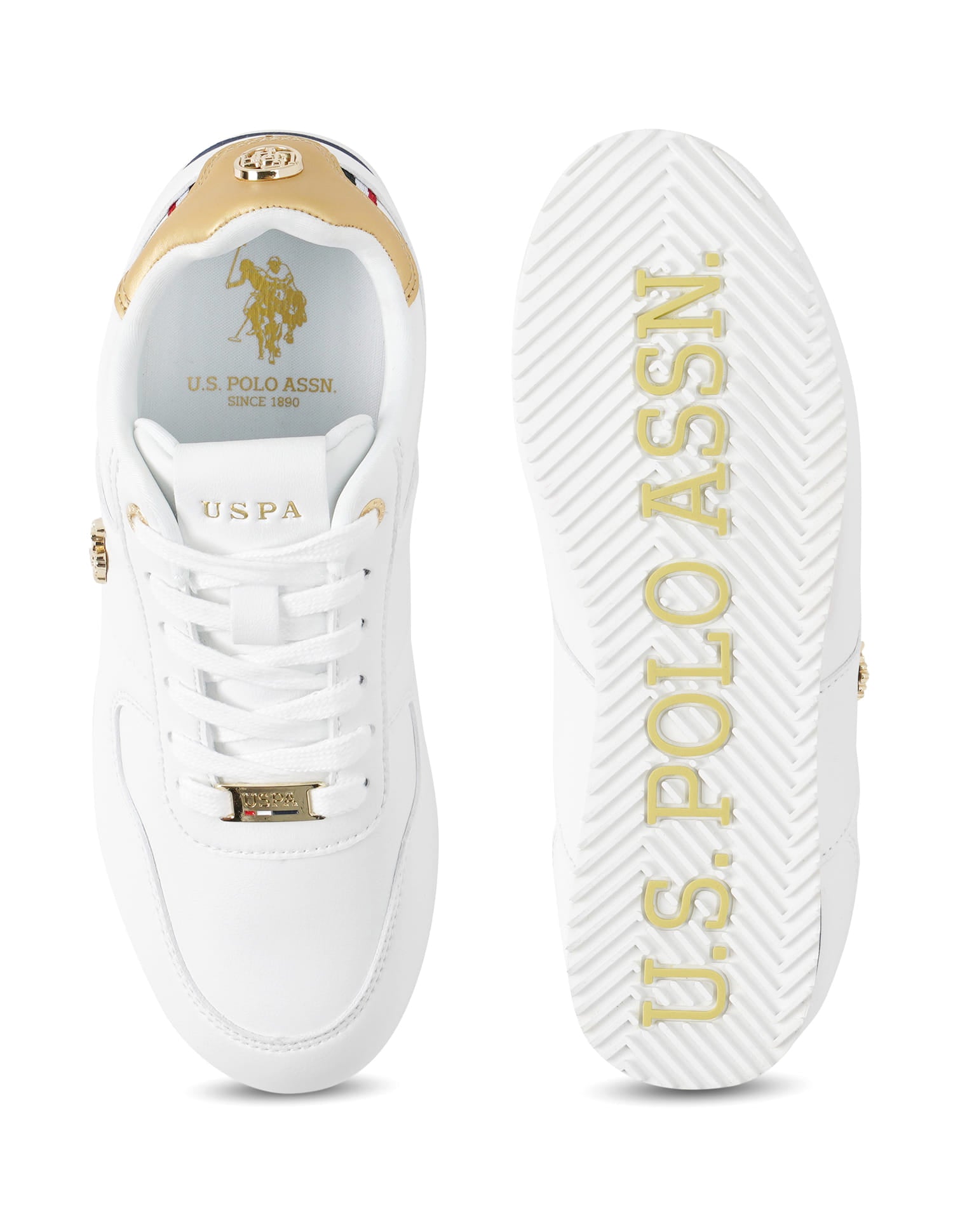 Sorrento Retro Sneakers Shoes White - U.S. Polo Assn. India | Large