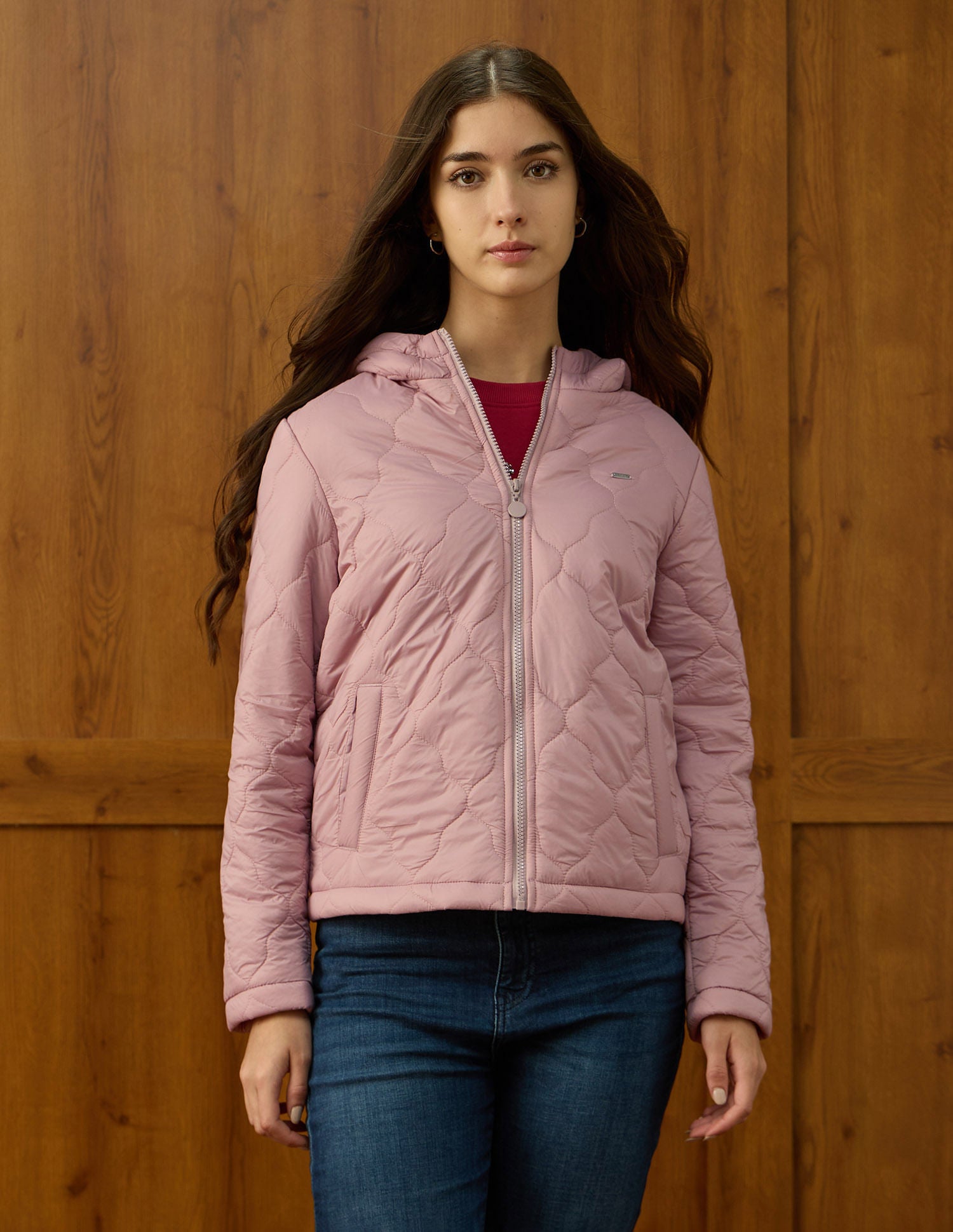 Solid Quilted Jacket Pink - U.S. POLO ASSN. | Large