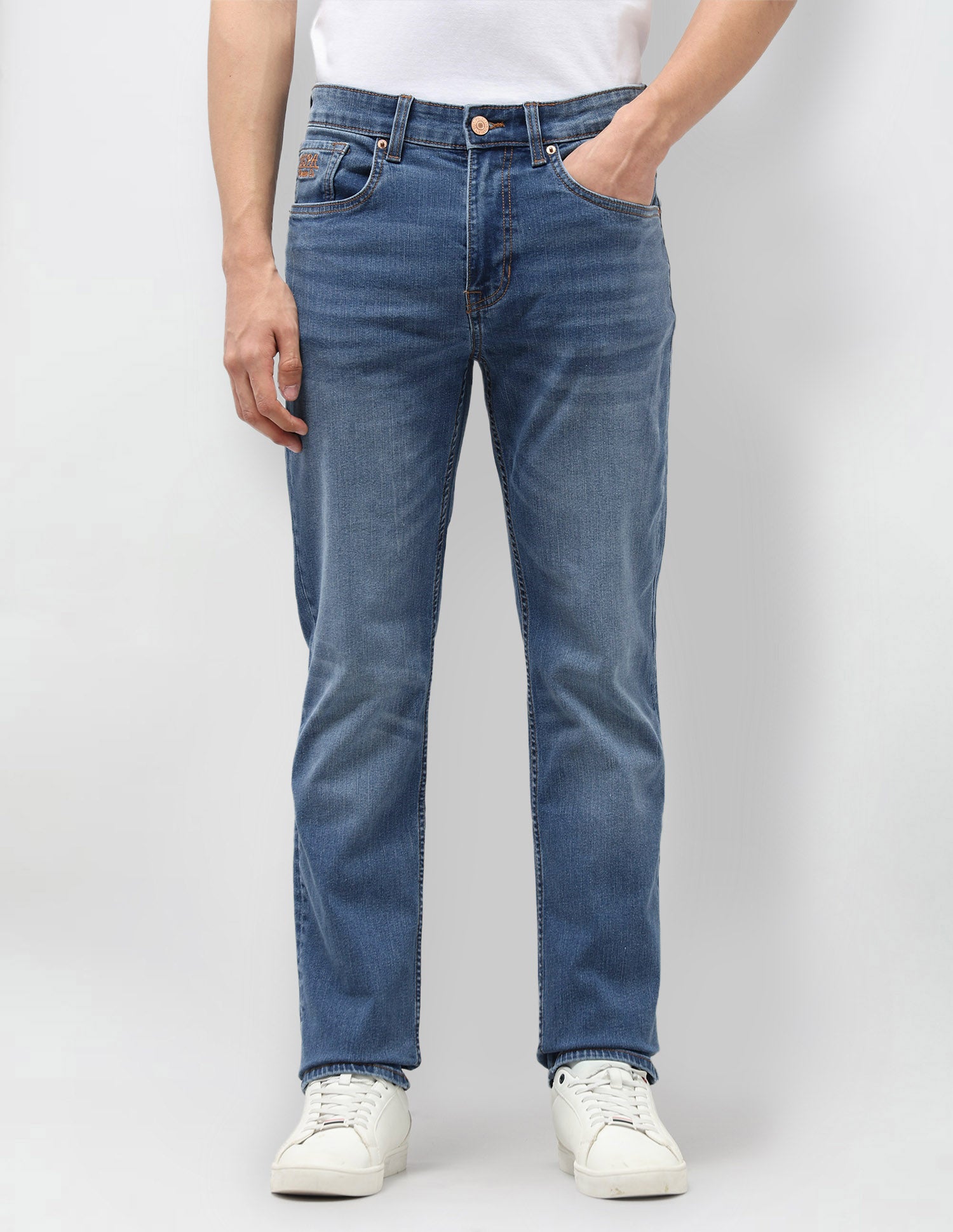 Harold Slim Straight Fit Blue Jeans Indigo - U.S. POLO ASSN. | Large