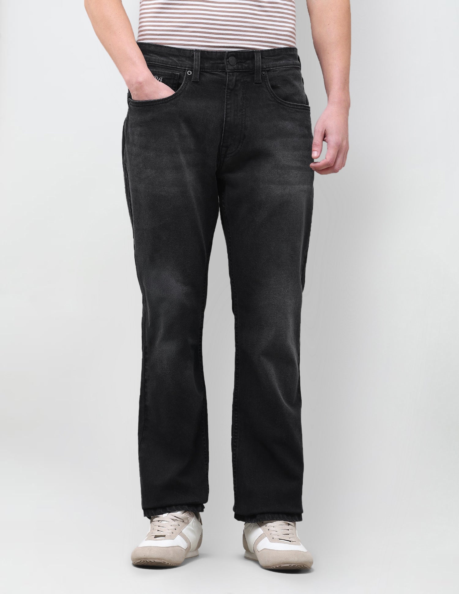Connor Bootcut Fit Black Jeans Black - U.S. Polo Assn. India | Large