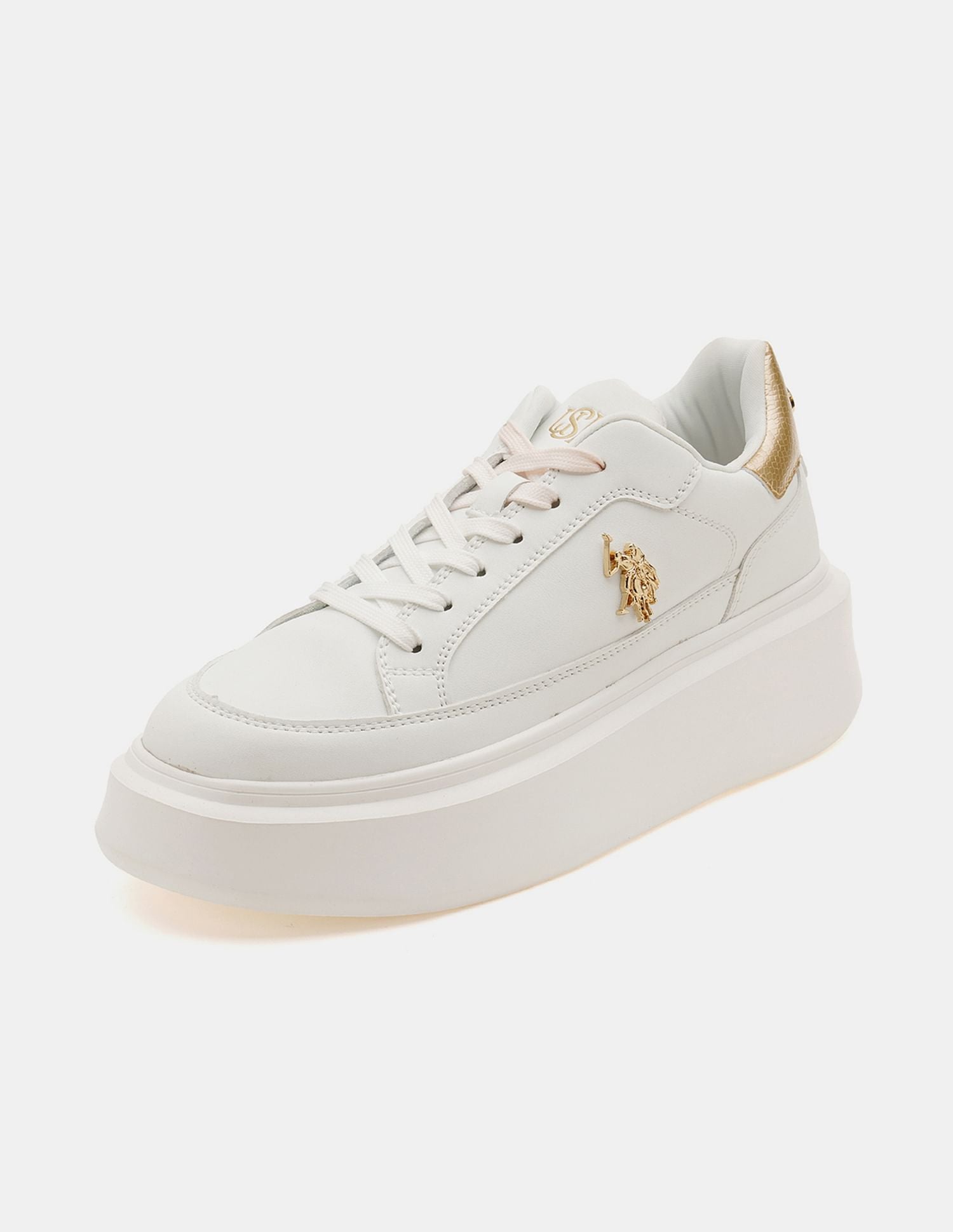 Women Eleanor 3.0 Low Top Sneakers Off White - U.S. POLO ASSN. | Large