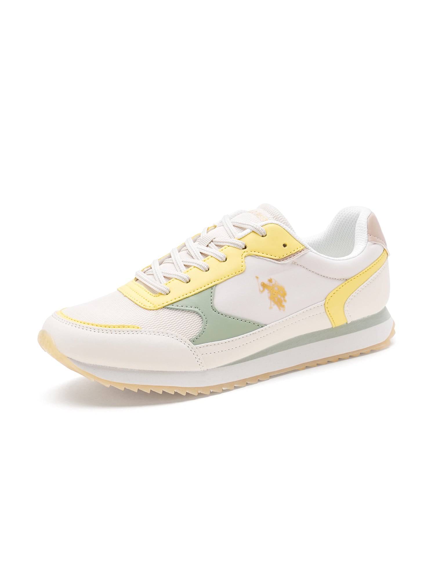 Women Colour Block Alora Sneakers Yellow - U.S. Polo Assn. India | Large