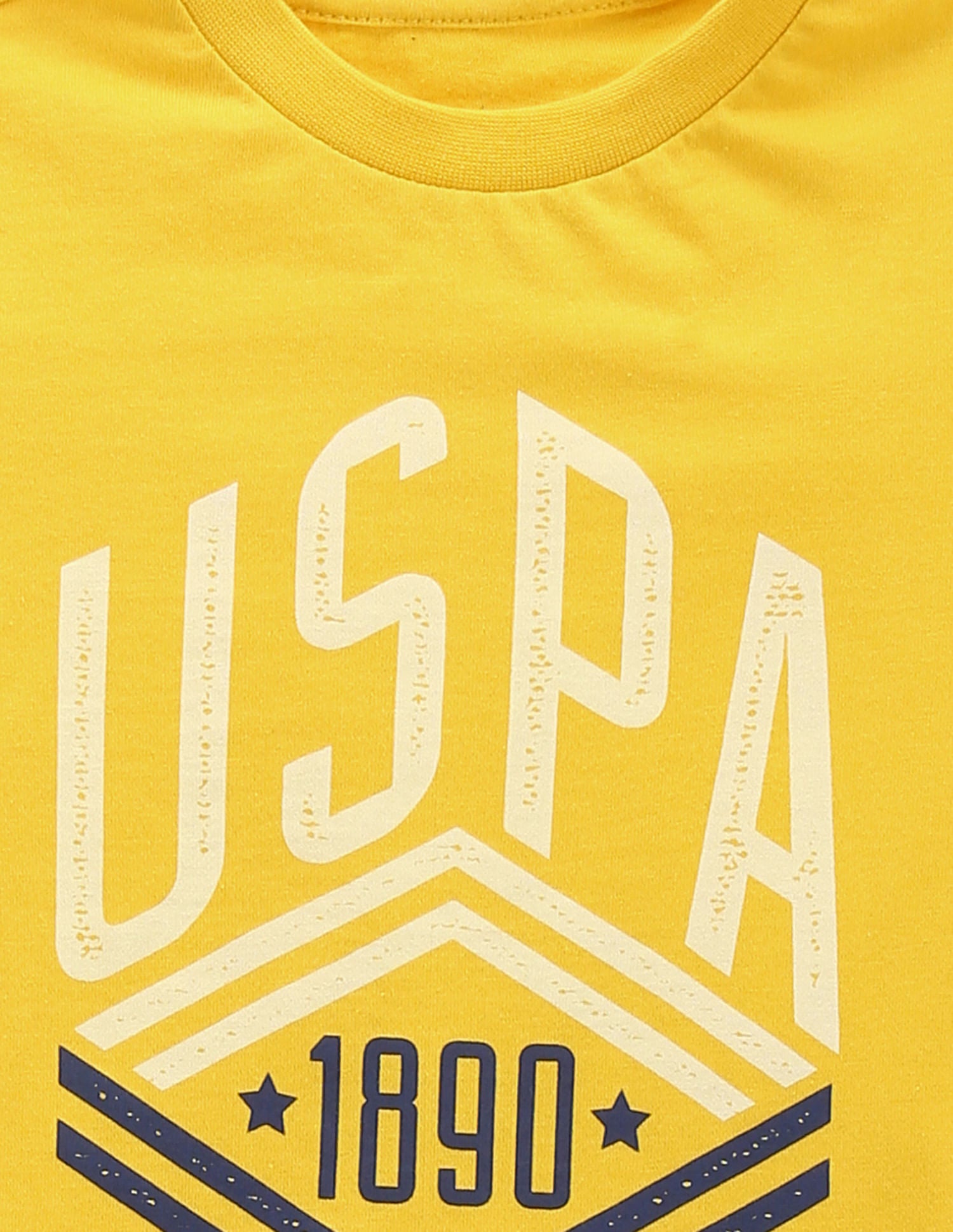 Boys Pure Cotton T-Shirt - Pack Of 2 Yellow and Red - U.S. POLO ASSN. | Large