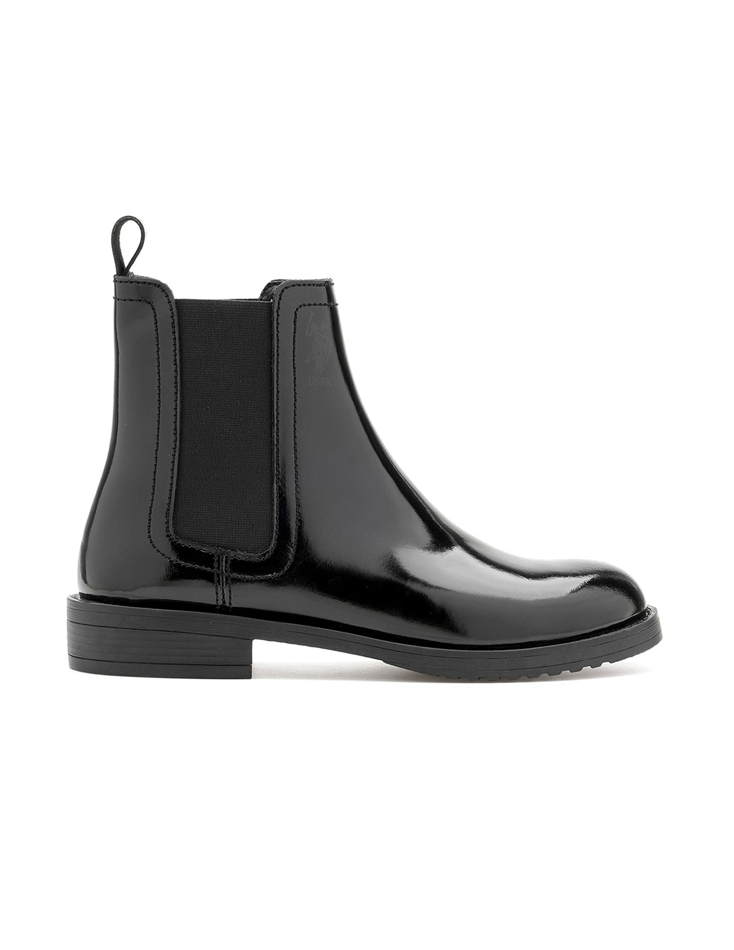 Women Antonella Leather Chelsea Boots Black - U.S. Polo Assn. India | Large