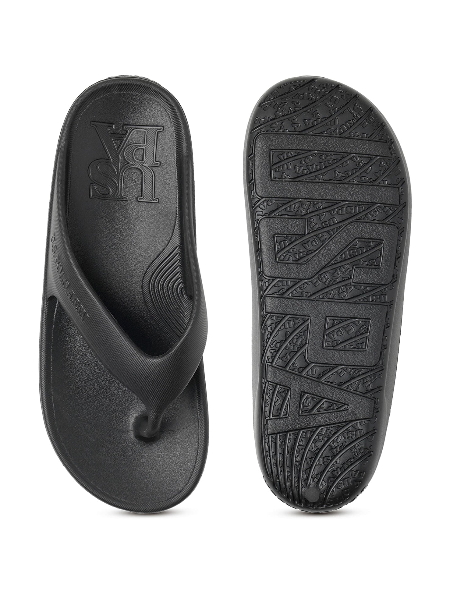 Men Axel 2.0 Black Foam Walk Flip Flop Black - U.S. POLO ASSN. | Large