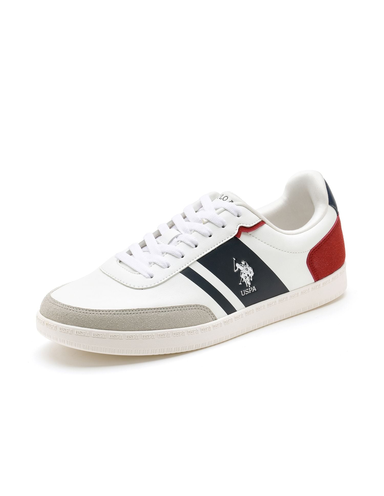 Men Hilton Suede Colourblocked Sneakers Multi-colour - U.S. POLO ASSN. | Large