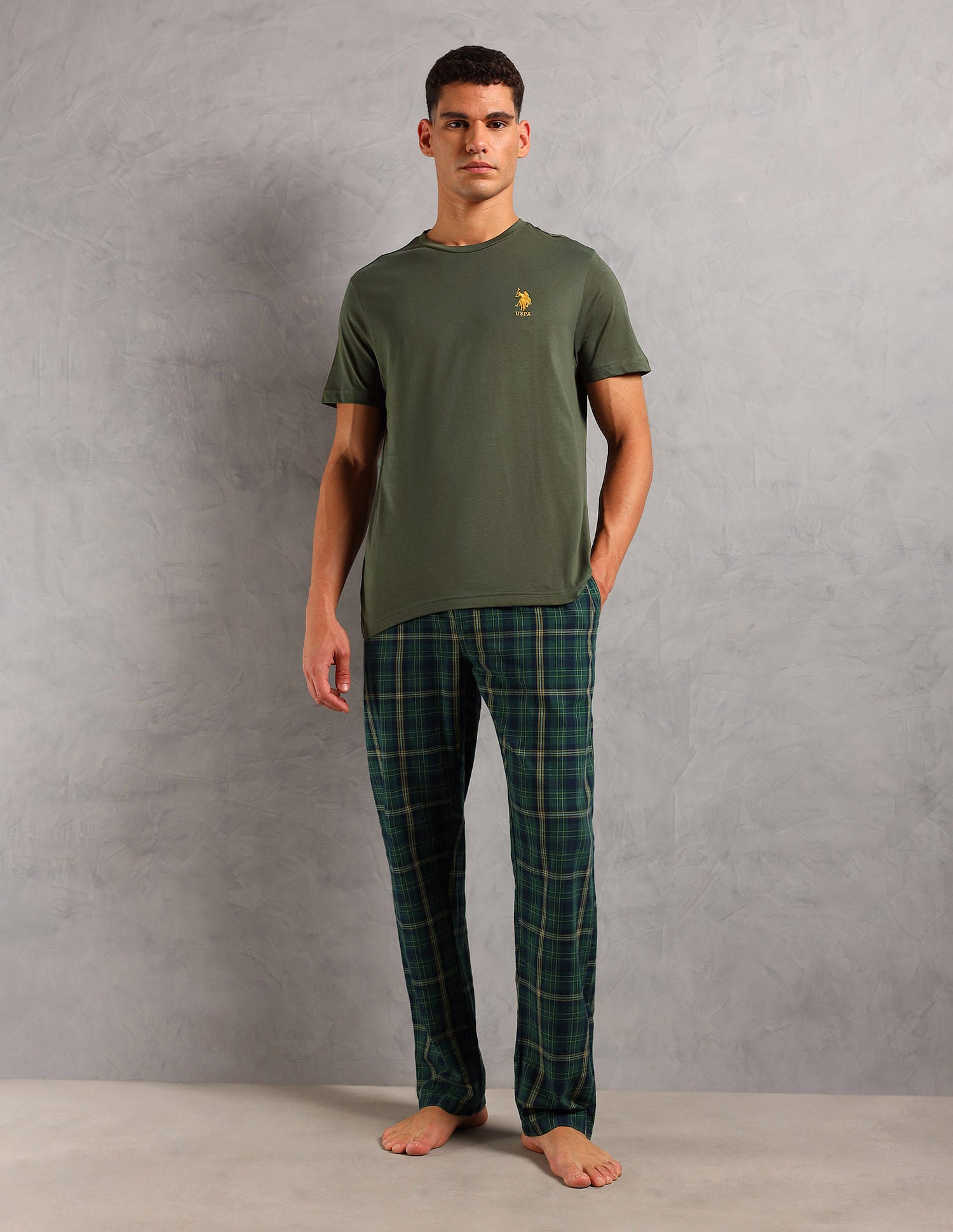 Solid Cotton Sleep Sets Assorted - U.S. Polo Assn. India | Large