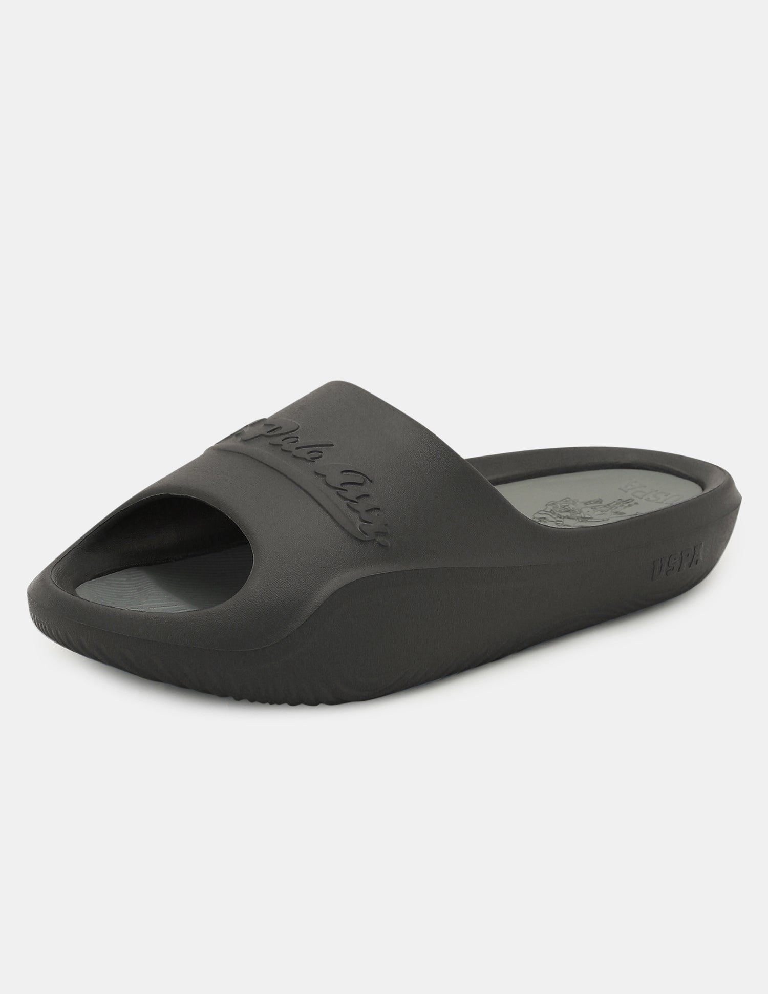 Men Eva Arda Slippers Black - U.S. Polo Assn. India | Large
