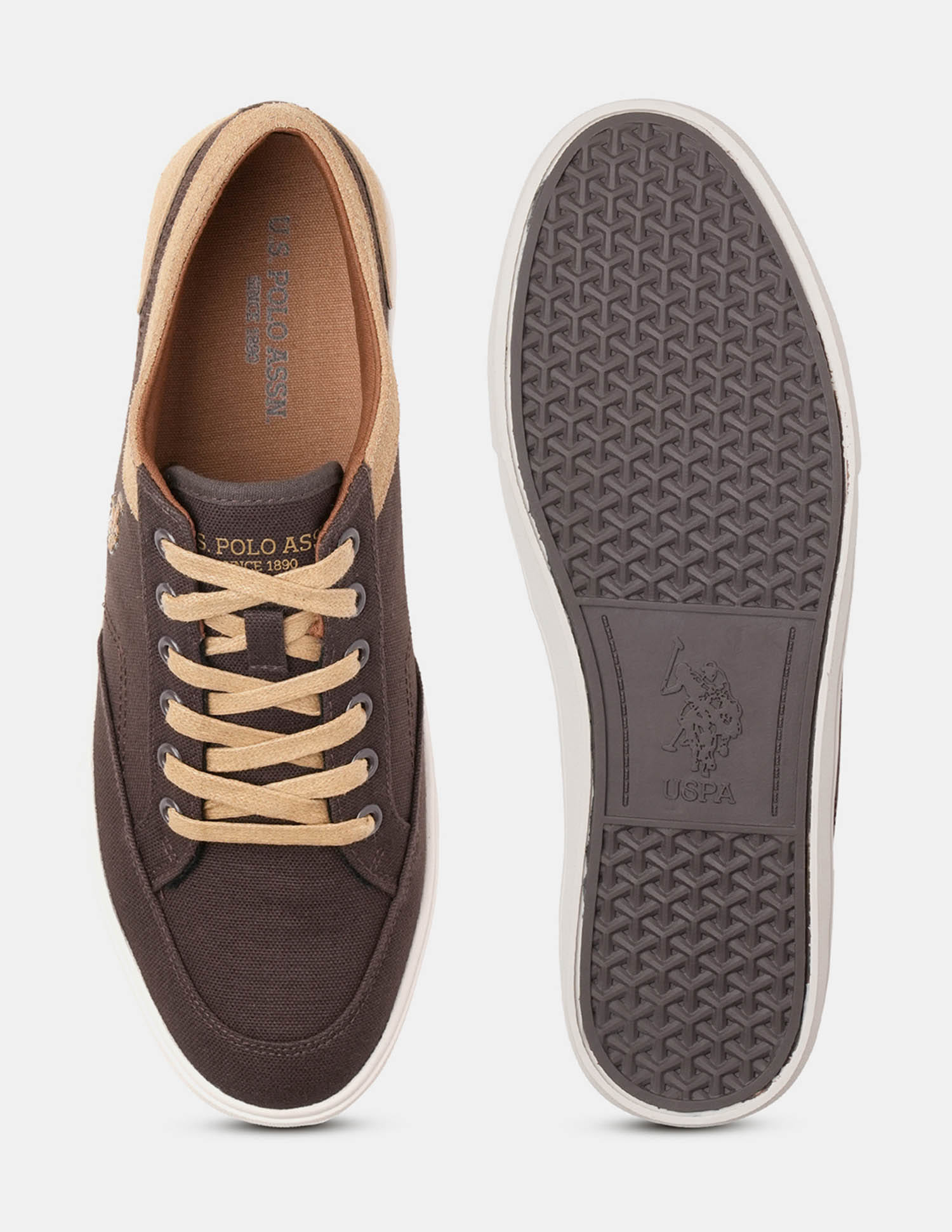 Men Monton 6.0 Colour Blocked Sneakers Brown - U.S. Polo Assn. India | Large
