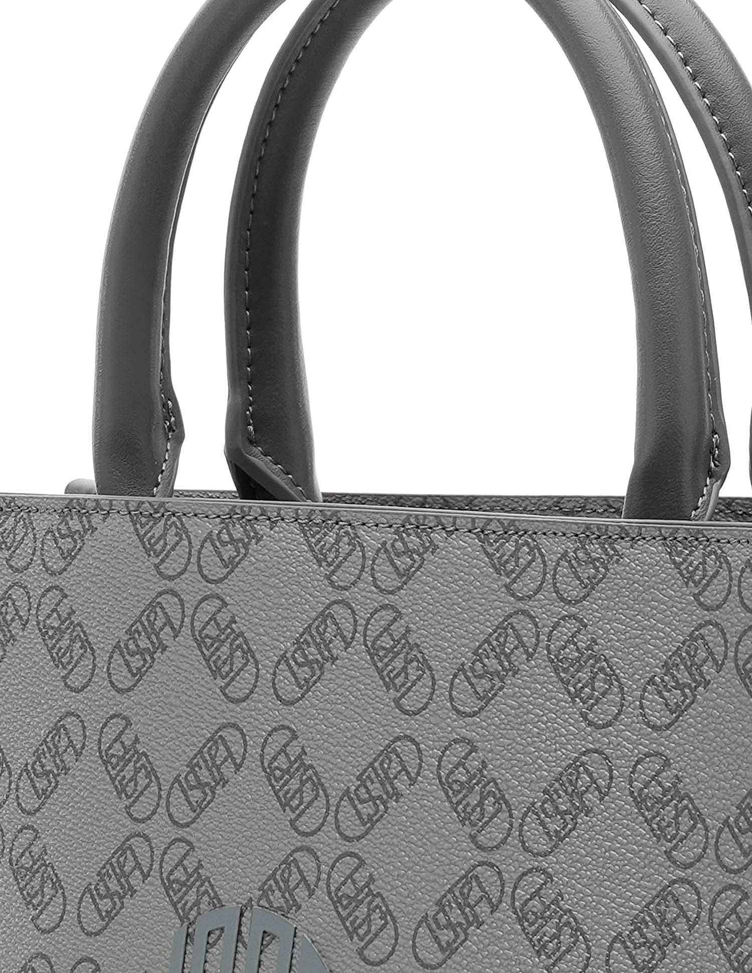 Kate Monogram Tote Handbag Grey - U.S. POLO ASSN. | Large