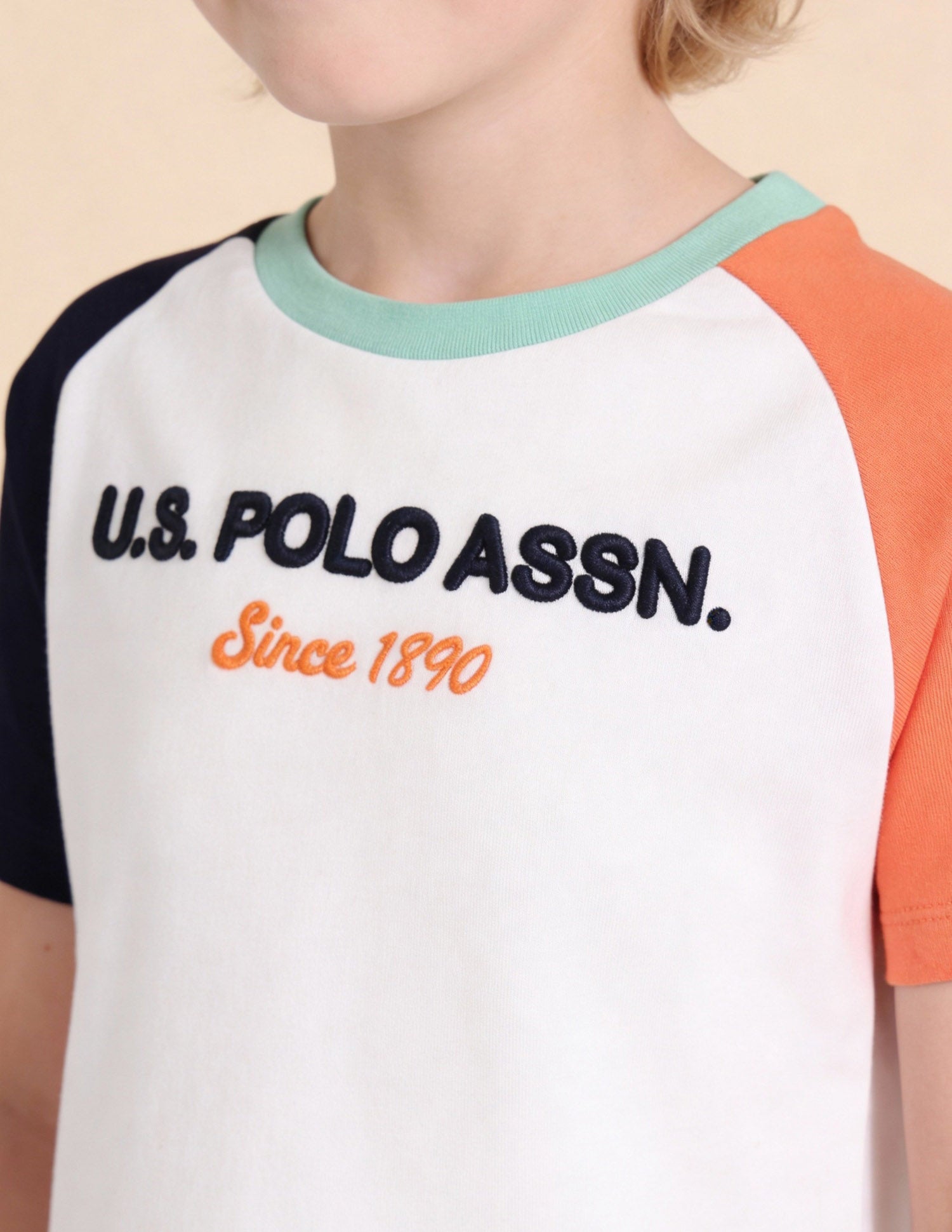 Graphic Brand Printed Regular Fit T-Shirt Off White - U.S. Polo Assn. India | Large