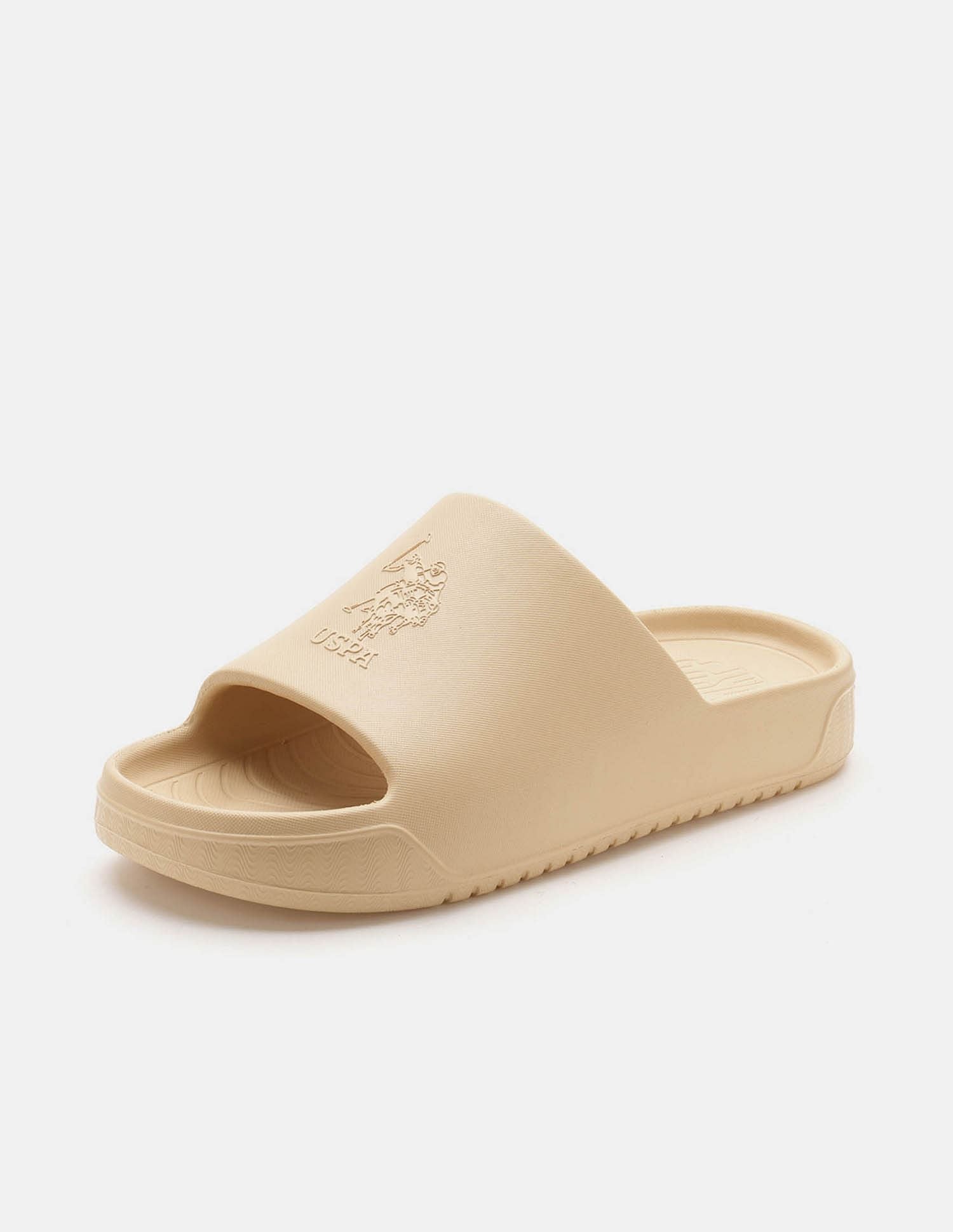 Men Palmer Open Toe Slippers Beige - U.S. Polo Assn. India | Large