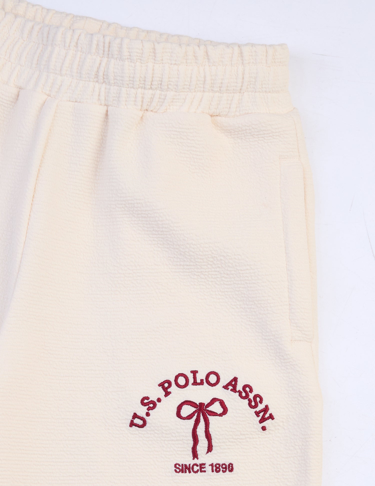 Mid Rise Loose Fit Track Pants Off White - U.S. Polo Assn. India | Large