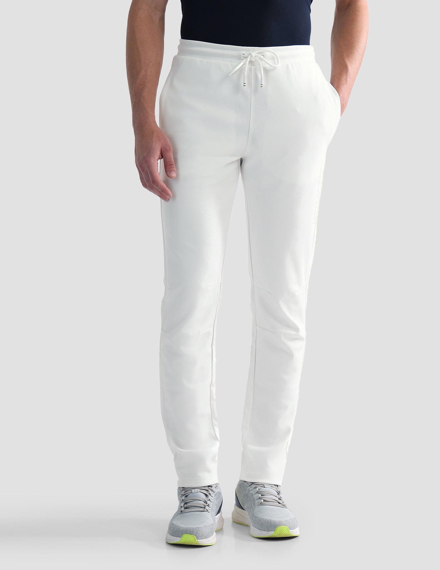 Mid Rise Regular Fit Active Track Pants Off White - U.S. POLO ASSN. | Large