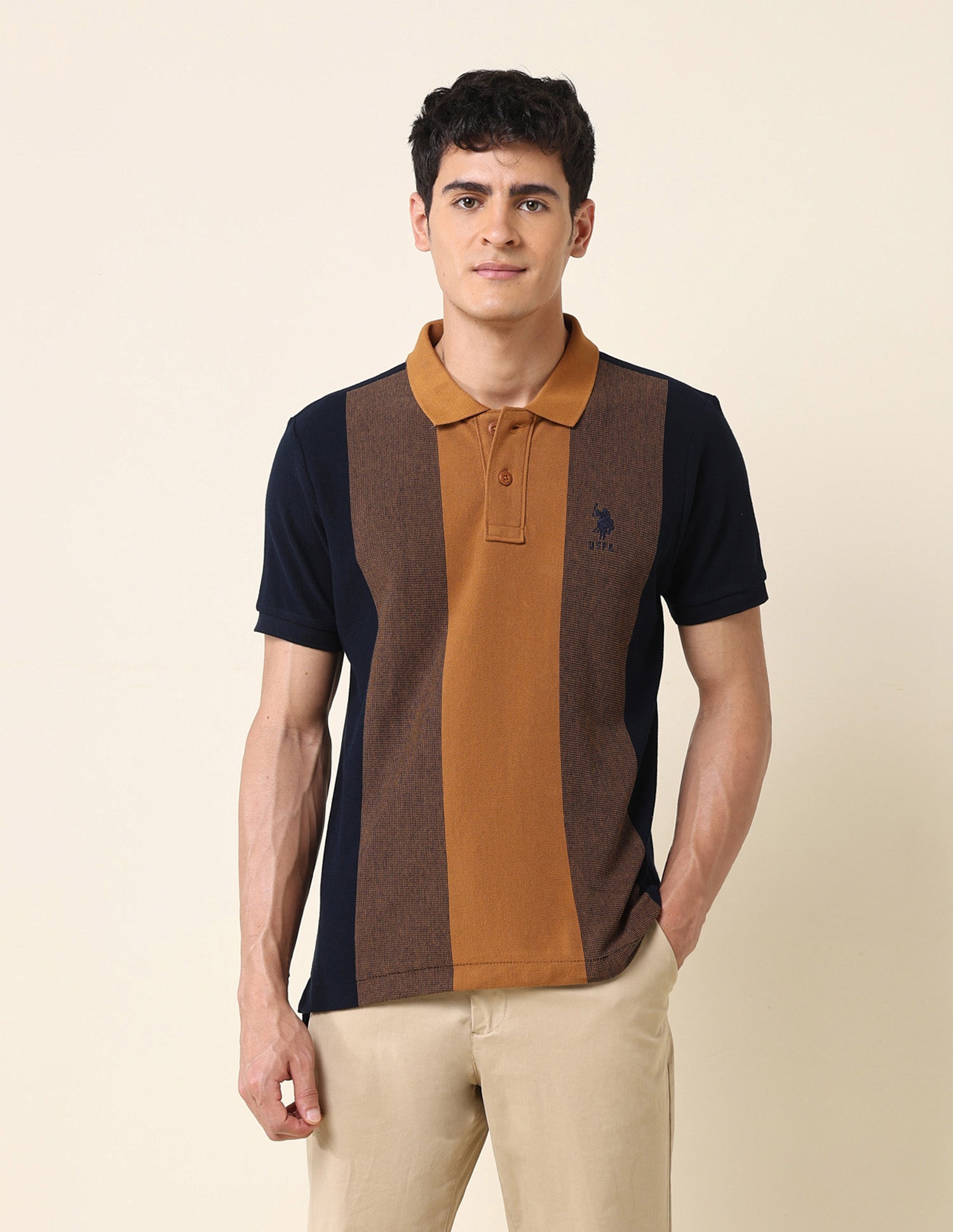 Colourblocked Classic Polo Shirt Navy - U.S. POLO ASSN. | Large