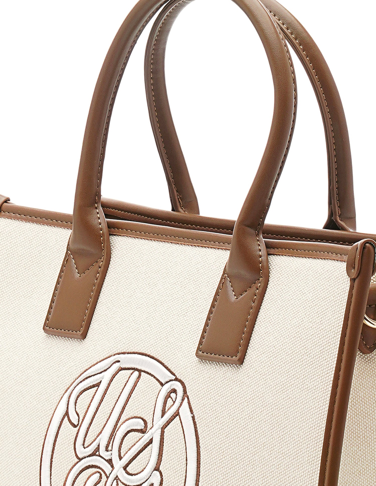 Cocco Monogram Tote Bag Off White - U.S. Polo Assn. India | Large