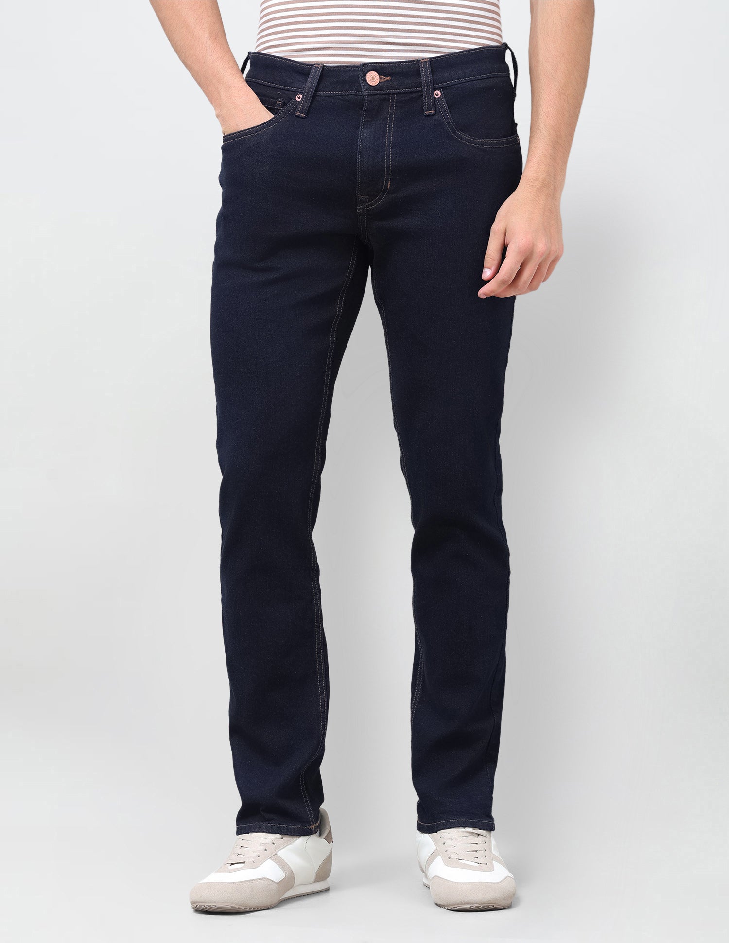 Brandon Slim-Tapered Fit Blue Jeans Dark Indigo - U.S. Polo Assn. India | Large