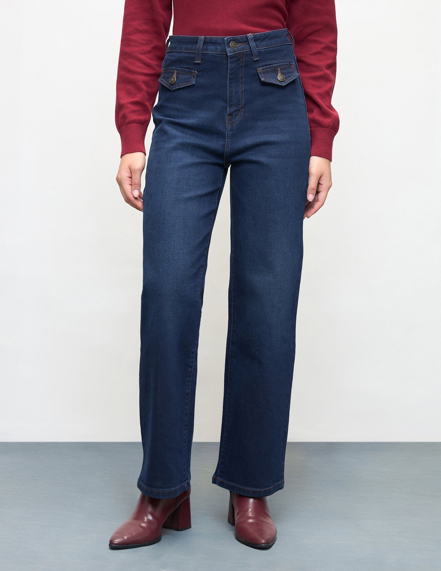Straight Fit Blue Jeans Dark Blue - U.S. Polo Assn. India | Large
