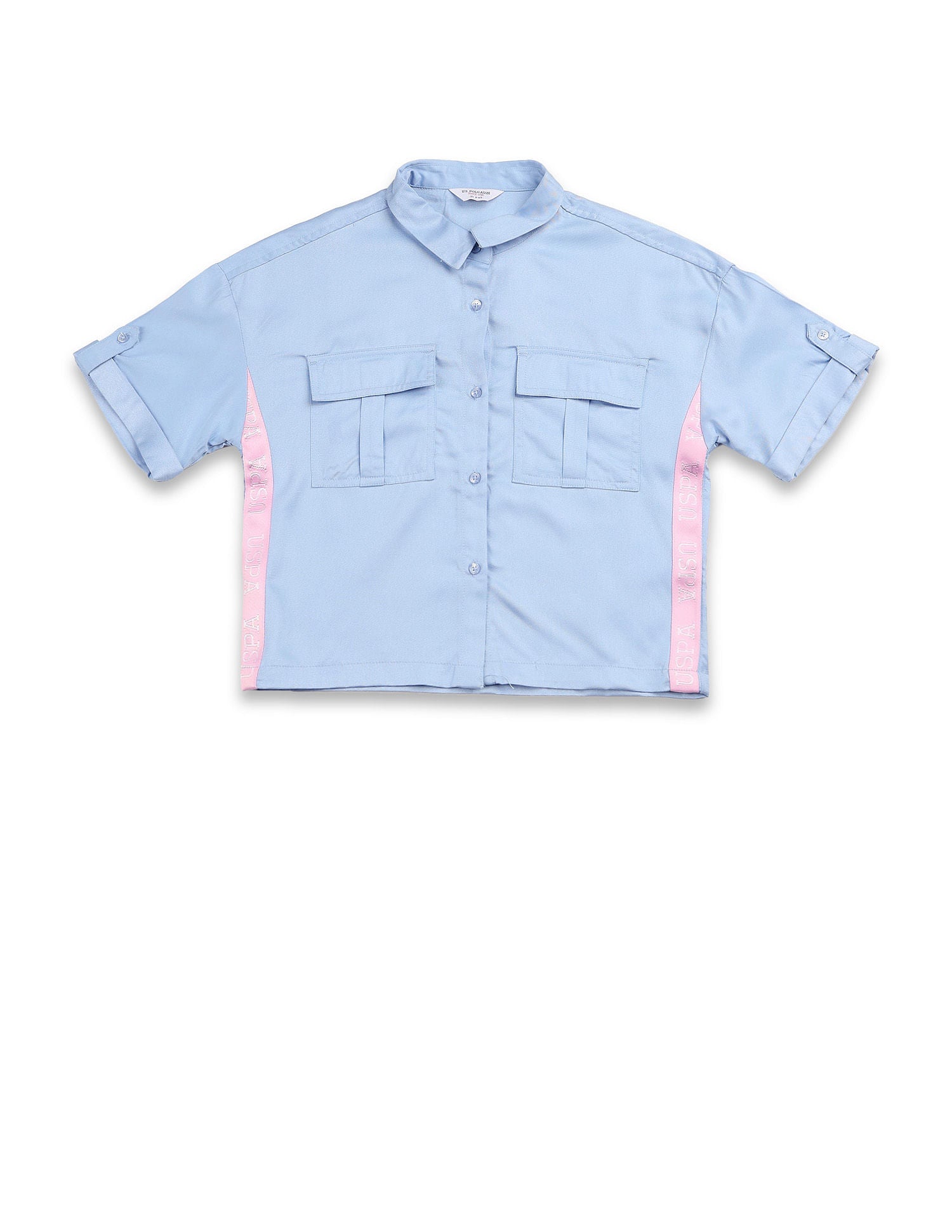 Girls Solid Top Light Blue - U.S. POLO ASSN. | Large