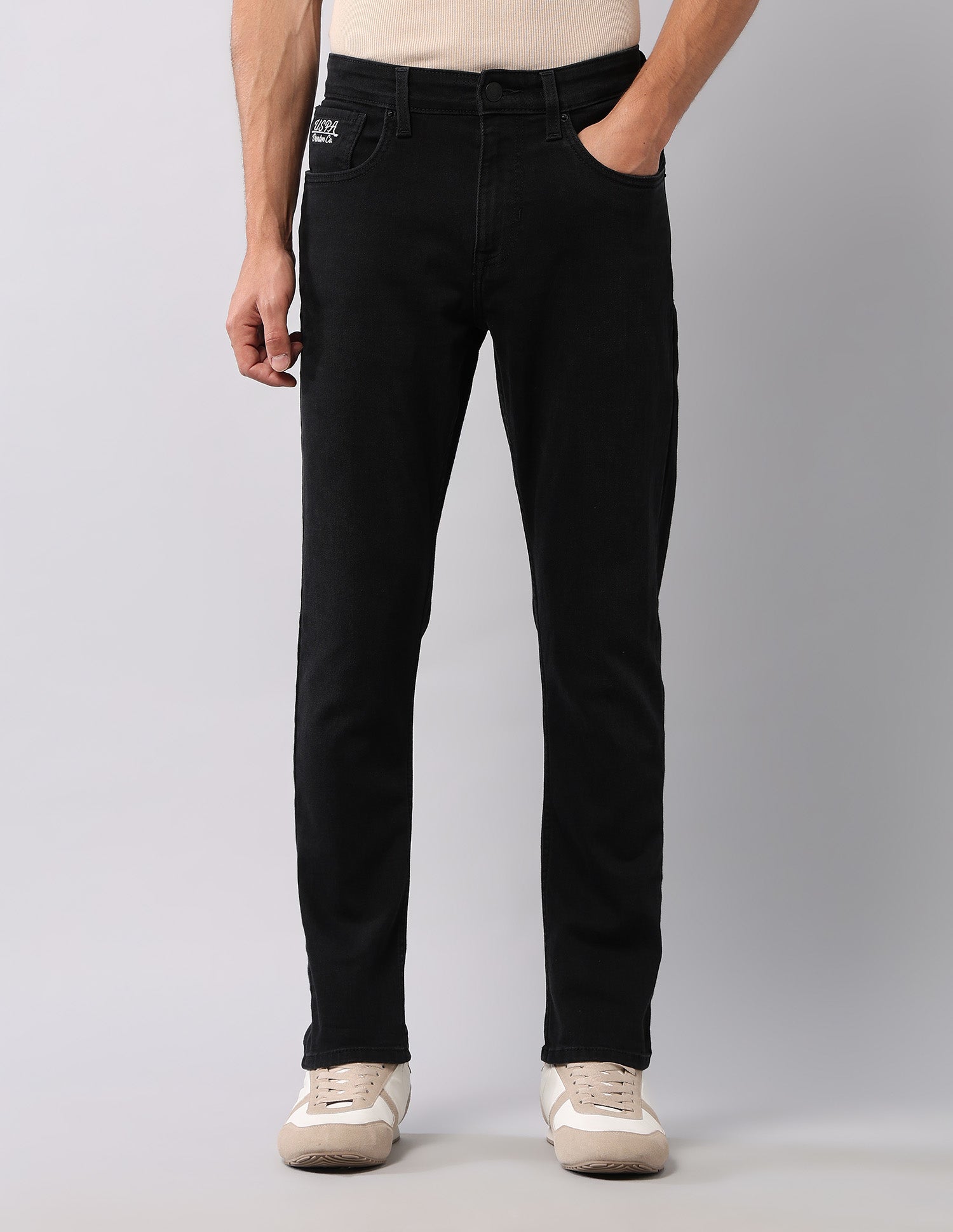 Henry Tapered Fit Black Jeans Black - U.S. POLO ASSN. | Large