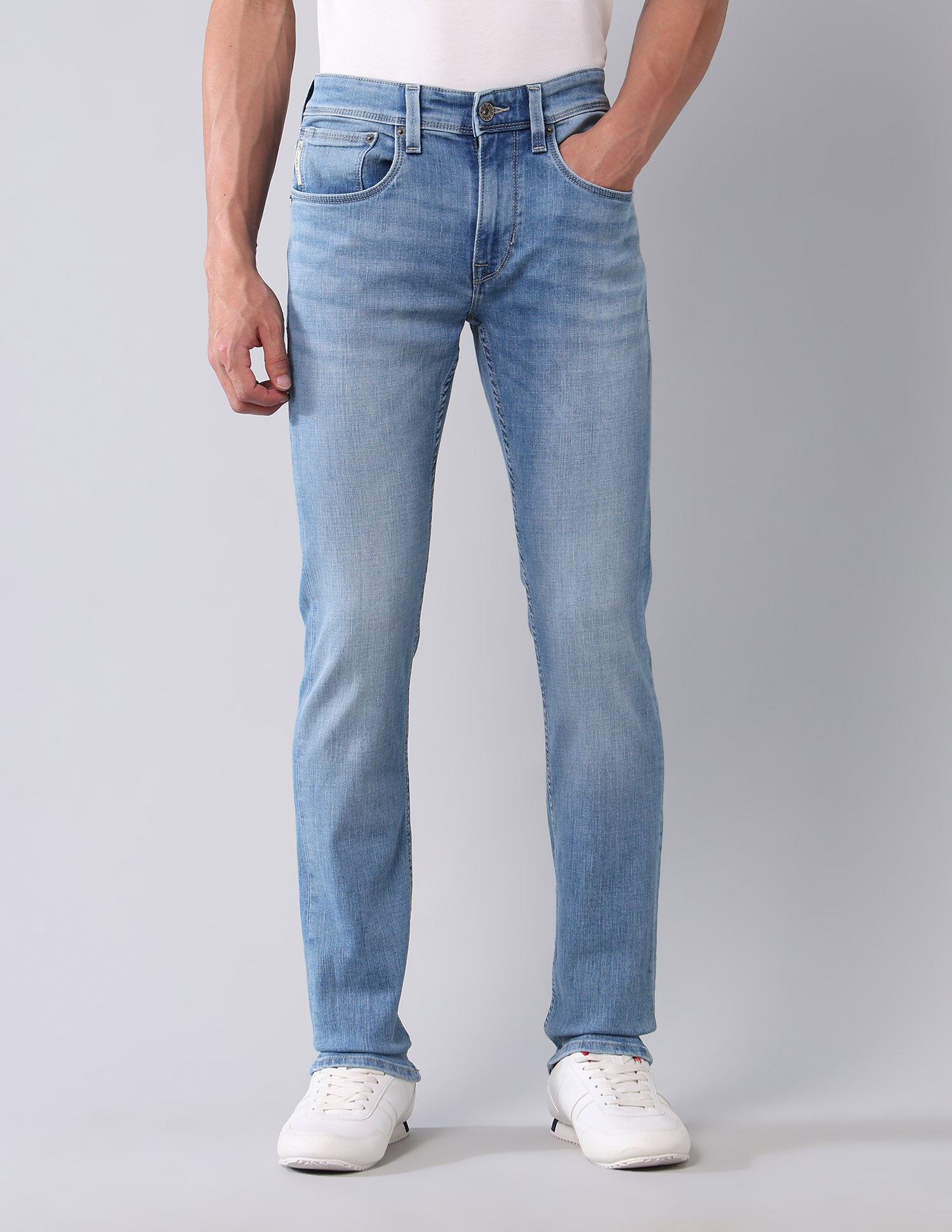 Regallo Skinny Fit Super Stretch Jeans Light Blue - U.S. POLO ASSN. | Large