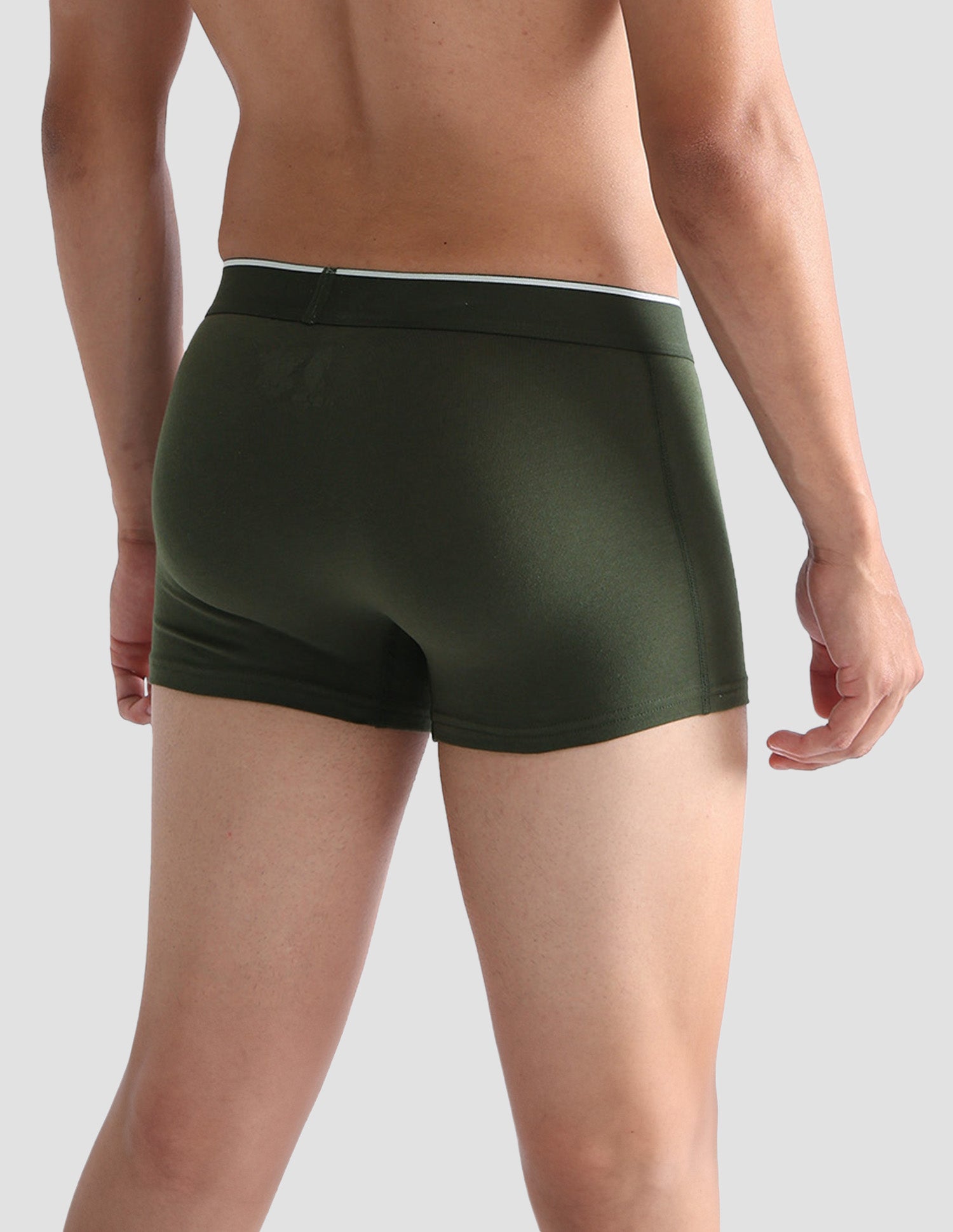 Antibacterial Solid ET004 Trunks - Pack Of 2 Port Royal and Olive - U.S. POLO ASSN. | Large