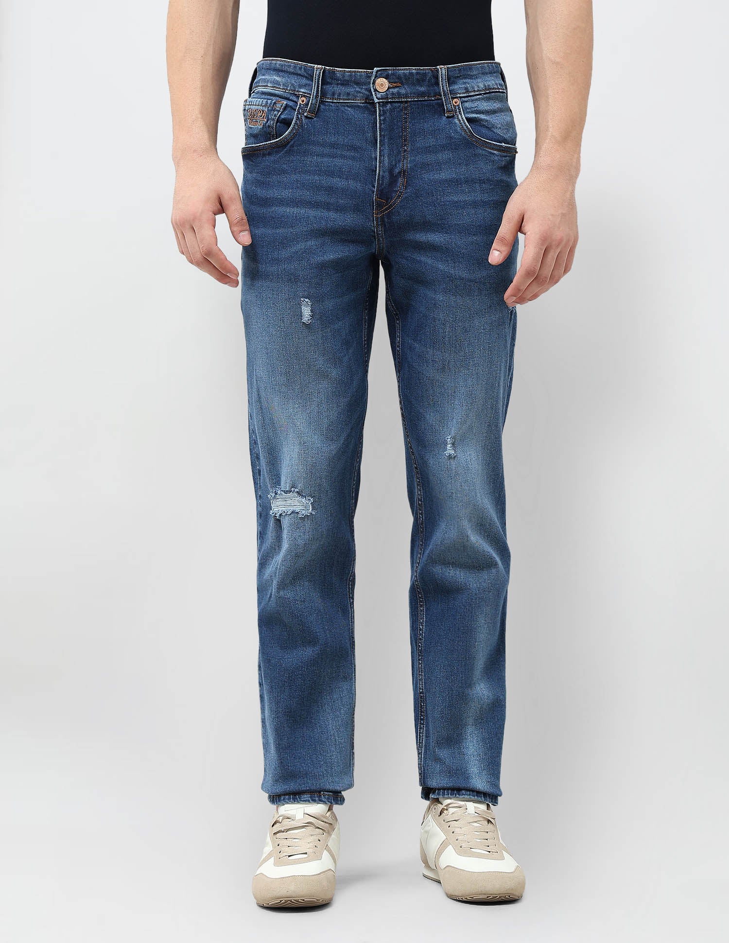 Shawn Relaxed Fit Blue Jeans Indigo - U.S. Polo Assn. India | Large