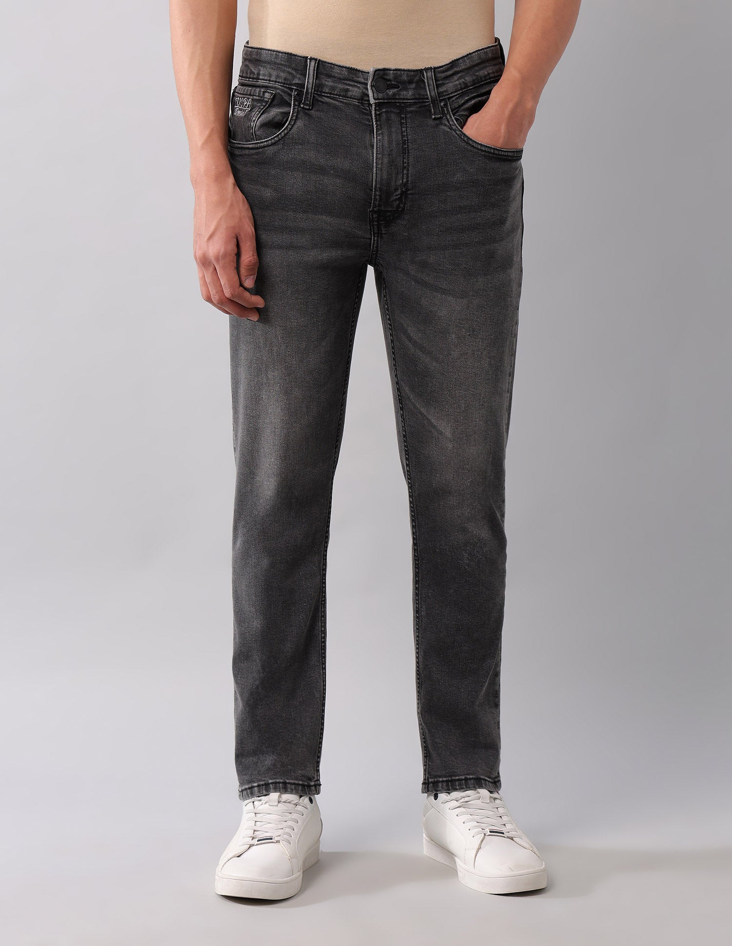 Cole Comfort Cropped Fit Black Jeans Black - U.S. Polo Assn. India | Large