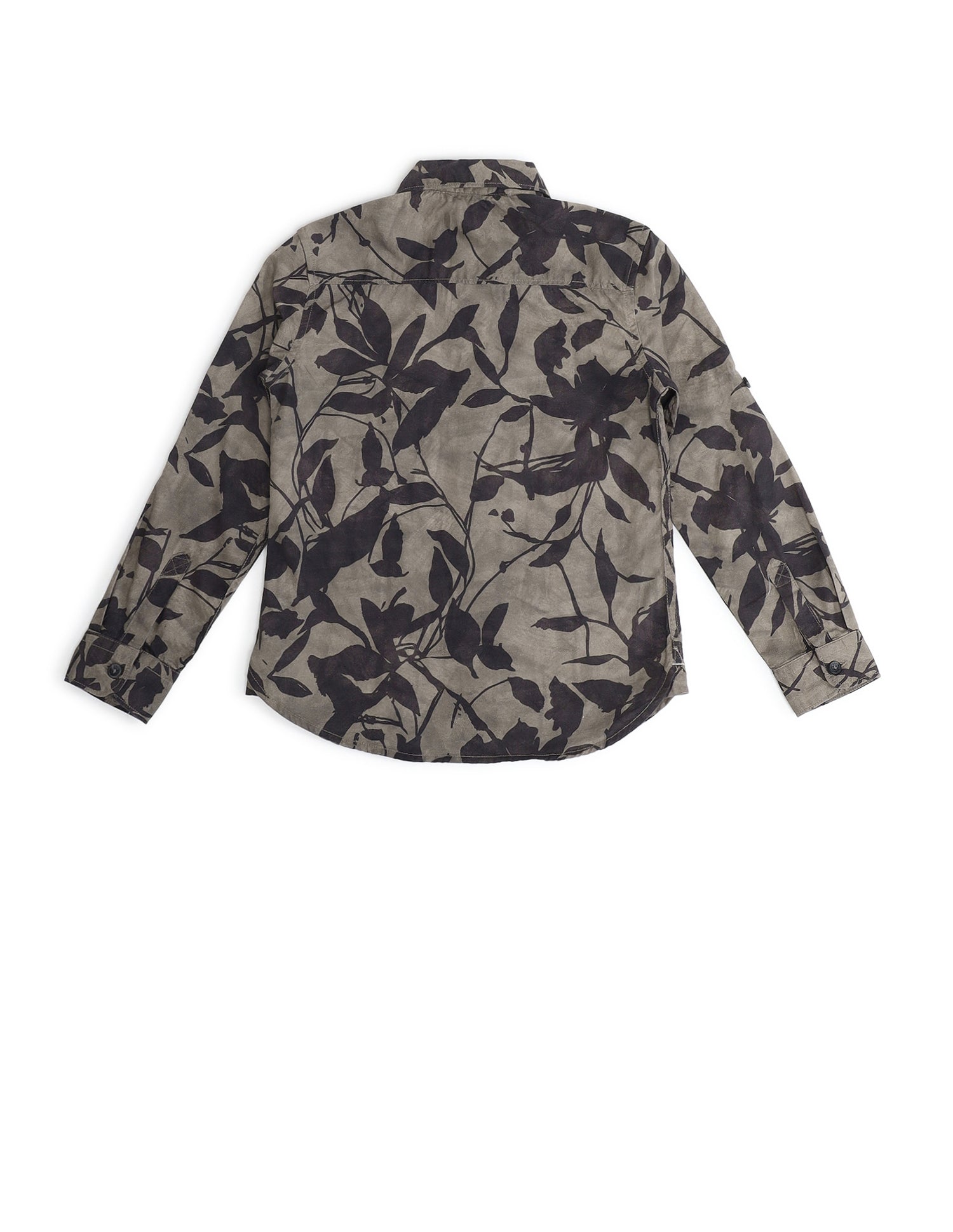 Boys All-Over Printed Regular Fit Shirt Brown - U.S. POLO ASSN. | Large