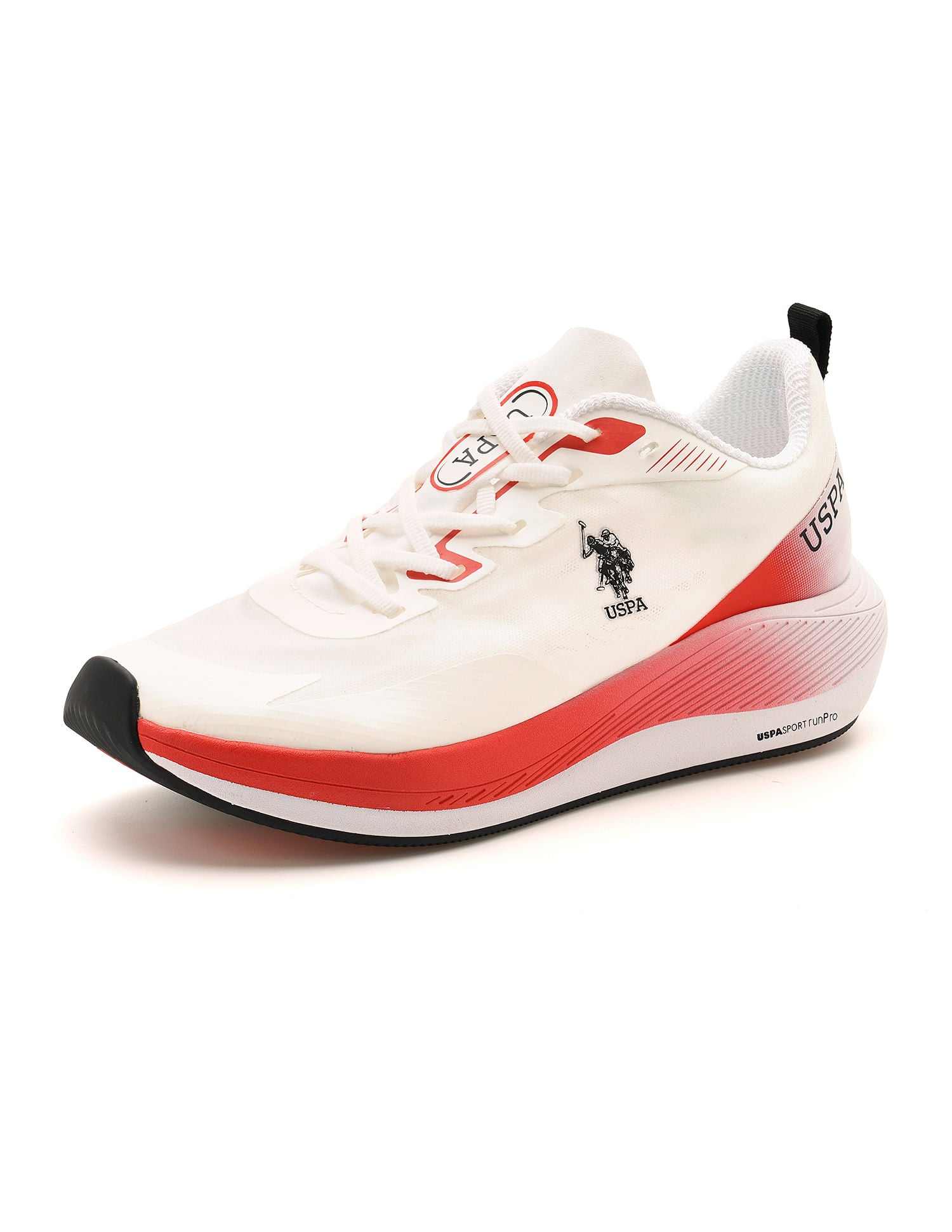 Men Severin White Uspa Sport  Runpro Running Shoes White - U.S. Polo Assn. India | Large