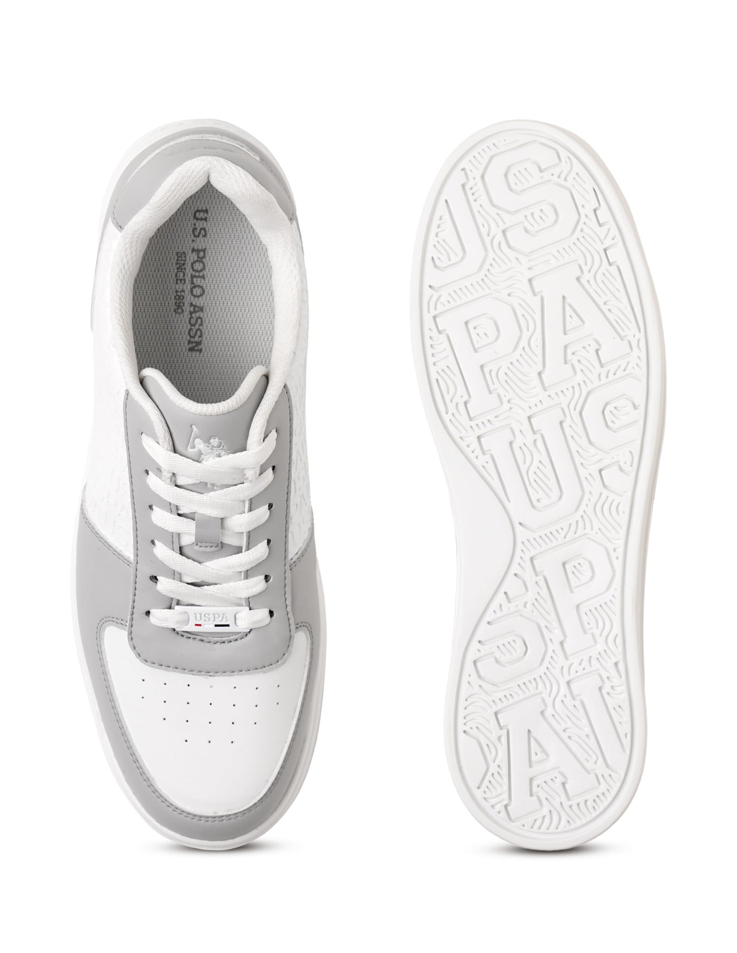 Men Jamen Colourblocked Sneaker Grey - U.S. Polo Assn. India | Large