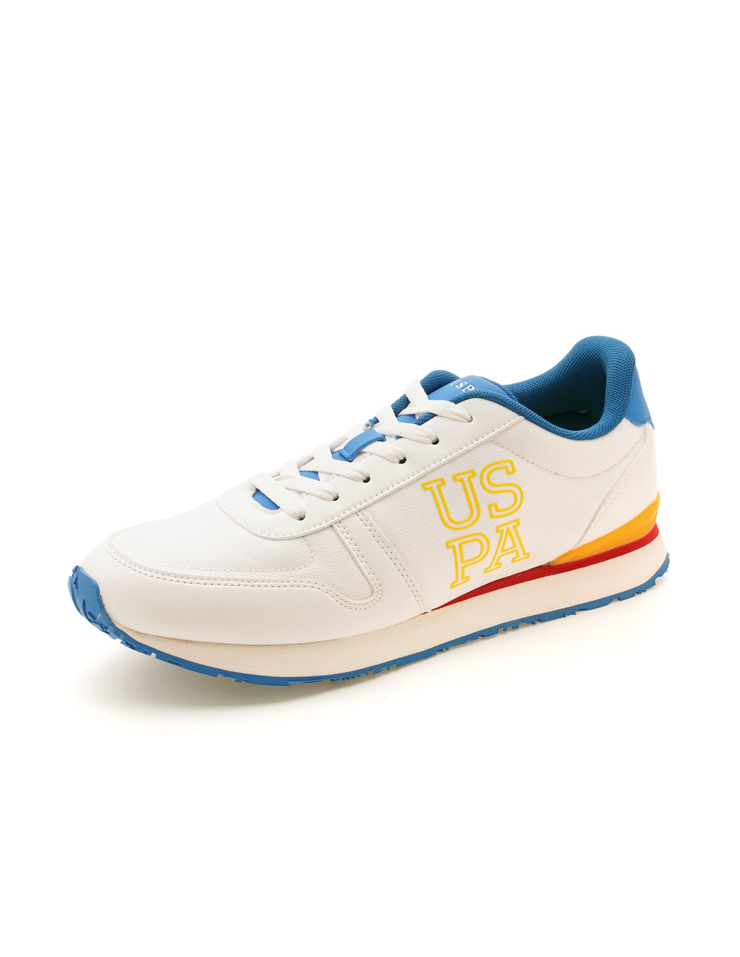 Men Cregon Off White Retro Sneakers White - U.S. Polo Assn. India | Large