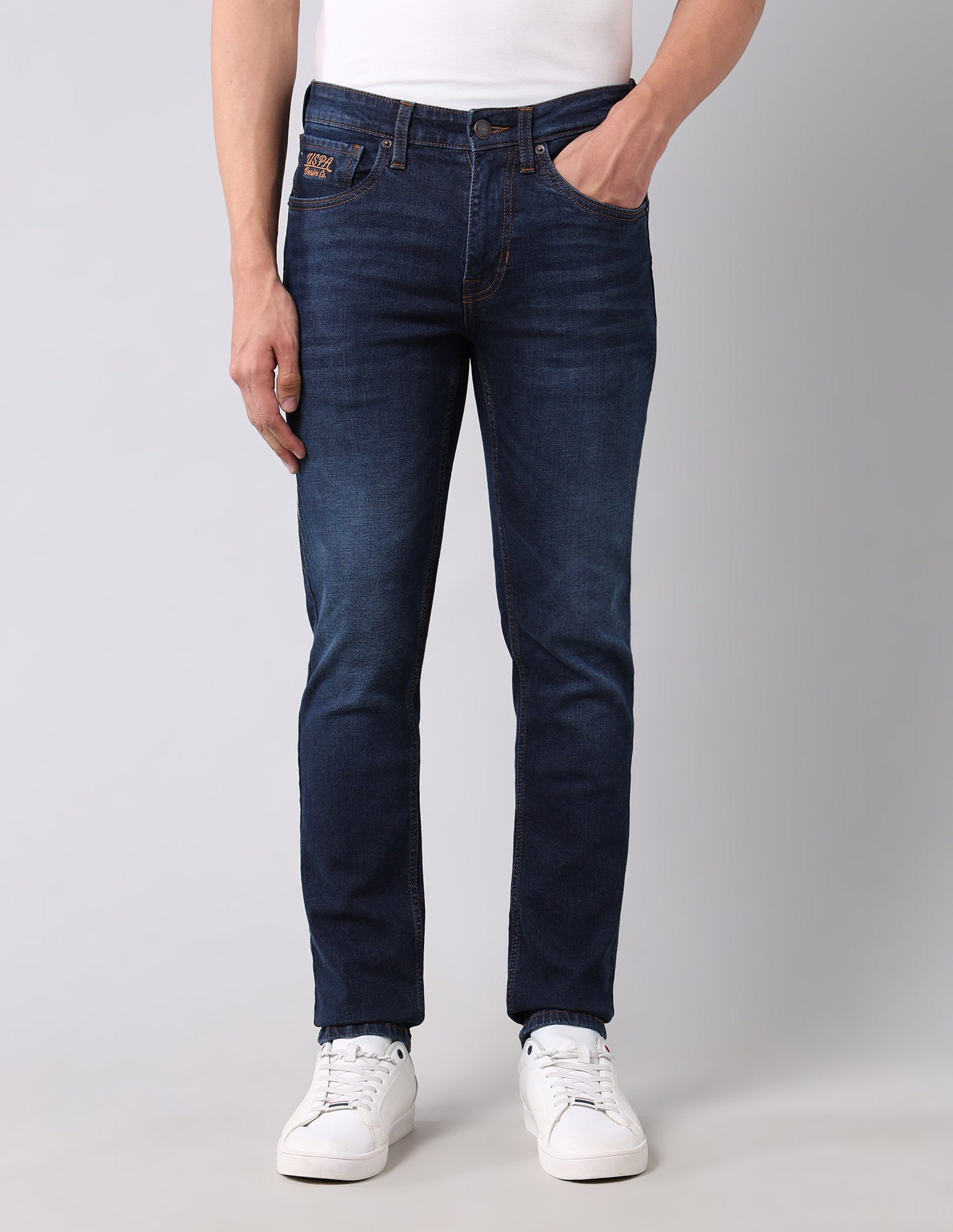 Regallo Skinny Fit Blue Jeans Blue - U.S. Polo Assn. India | Large