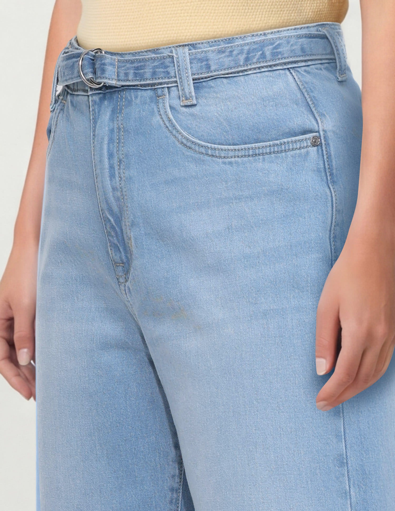 High Rise Straight Fit Jeans Blue - U.S. Polo Assn. India | Large