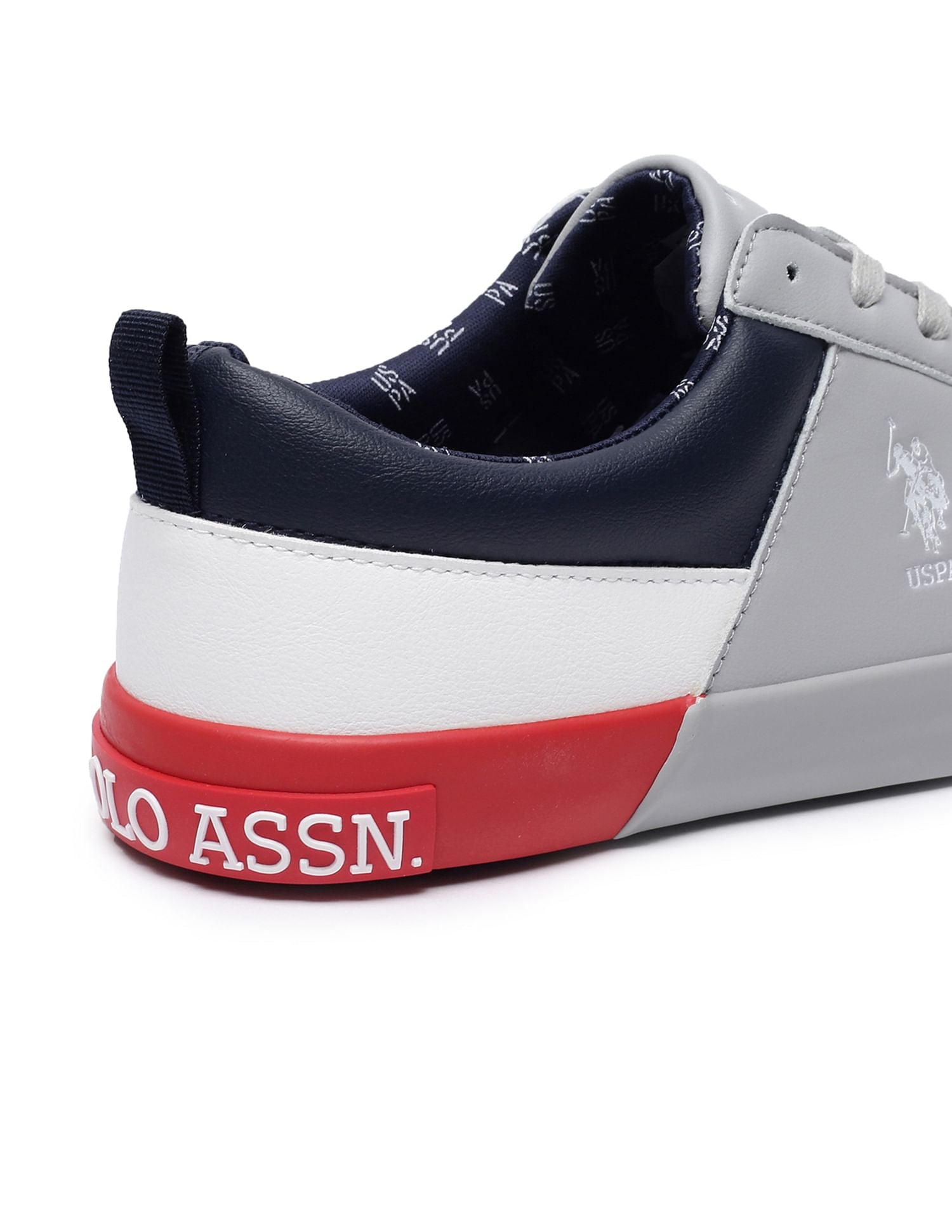 Panelled Colour Block Clanal Sneakers Grey - U.S. POLO ASSN. | Large